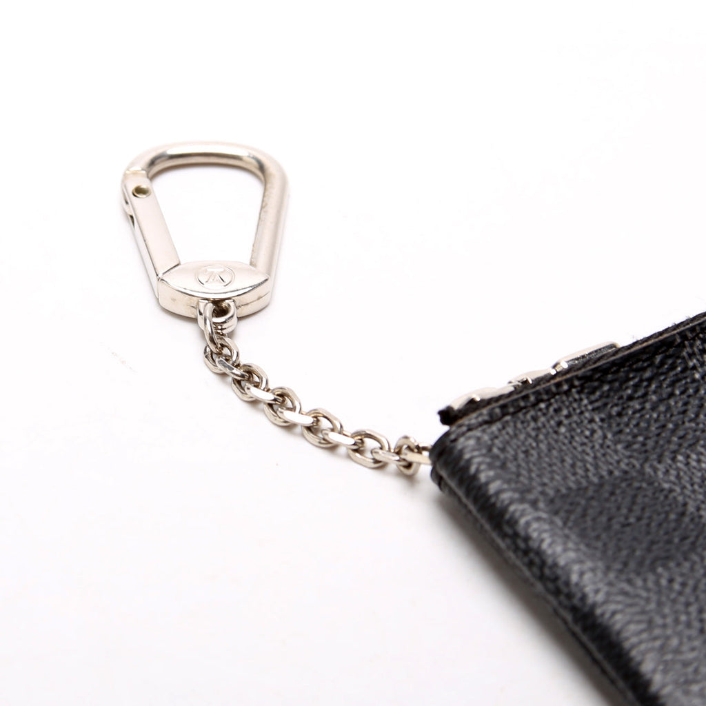 Pochette Cles Damier Graphite