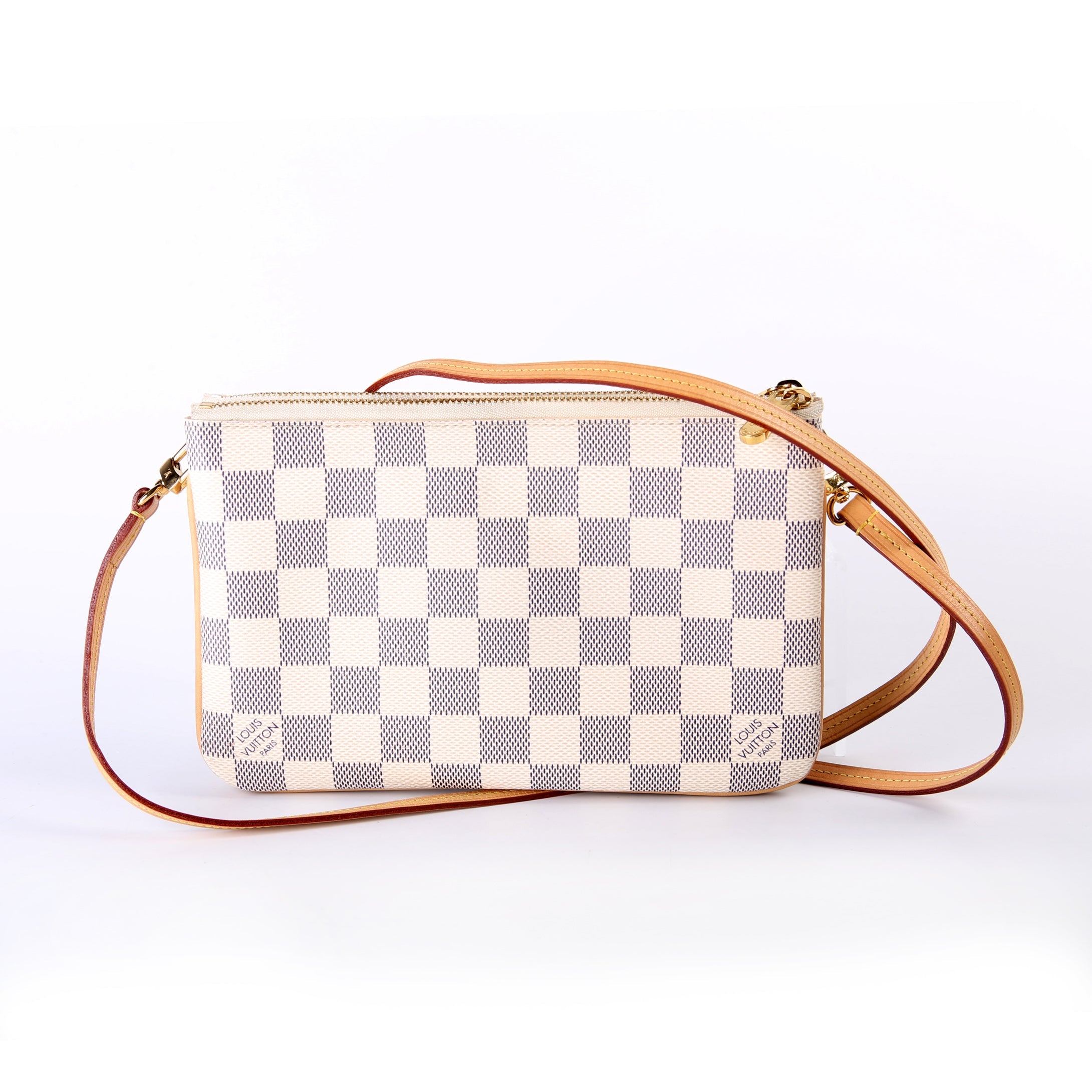 Double Zip Pochette Azur
