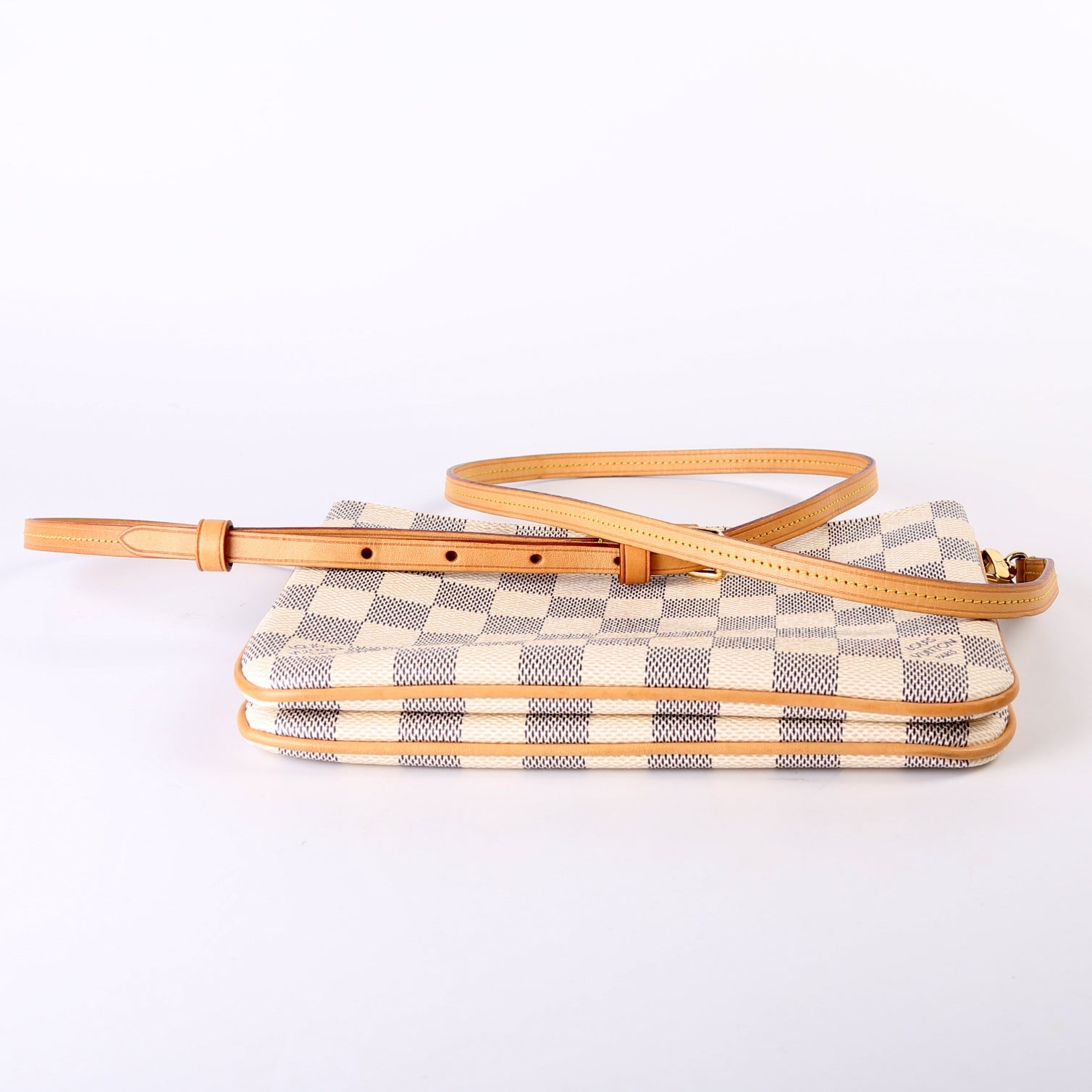 Double Zip Pochette Azur