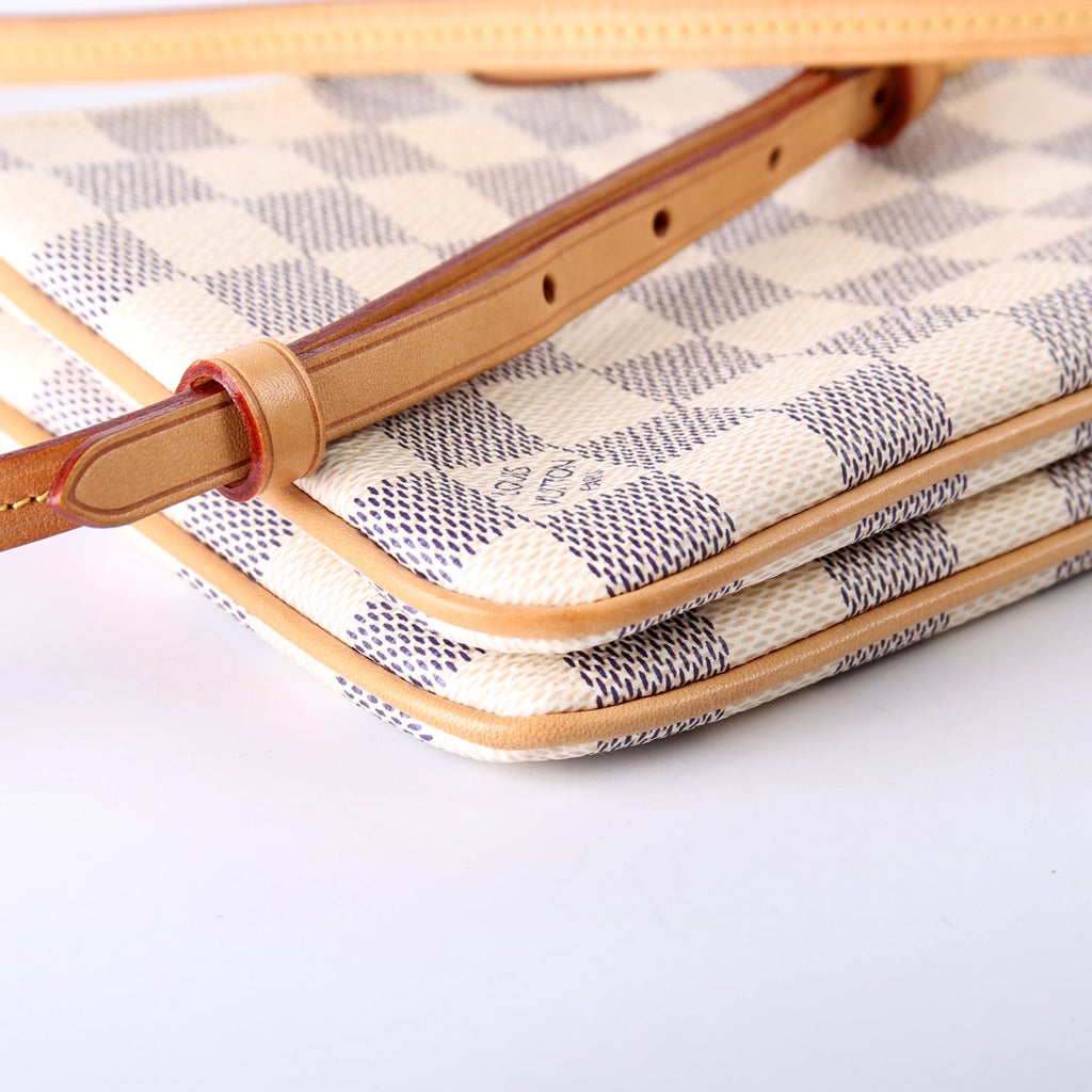 Double Zip Pochette Azur