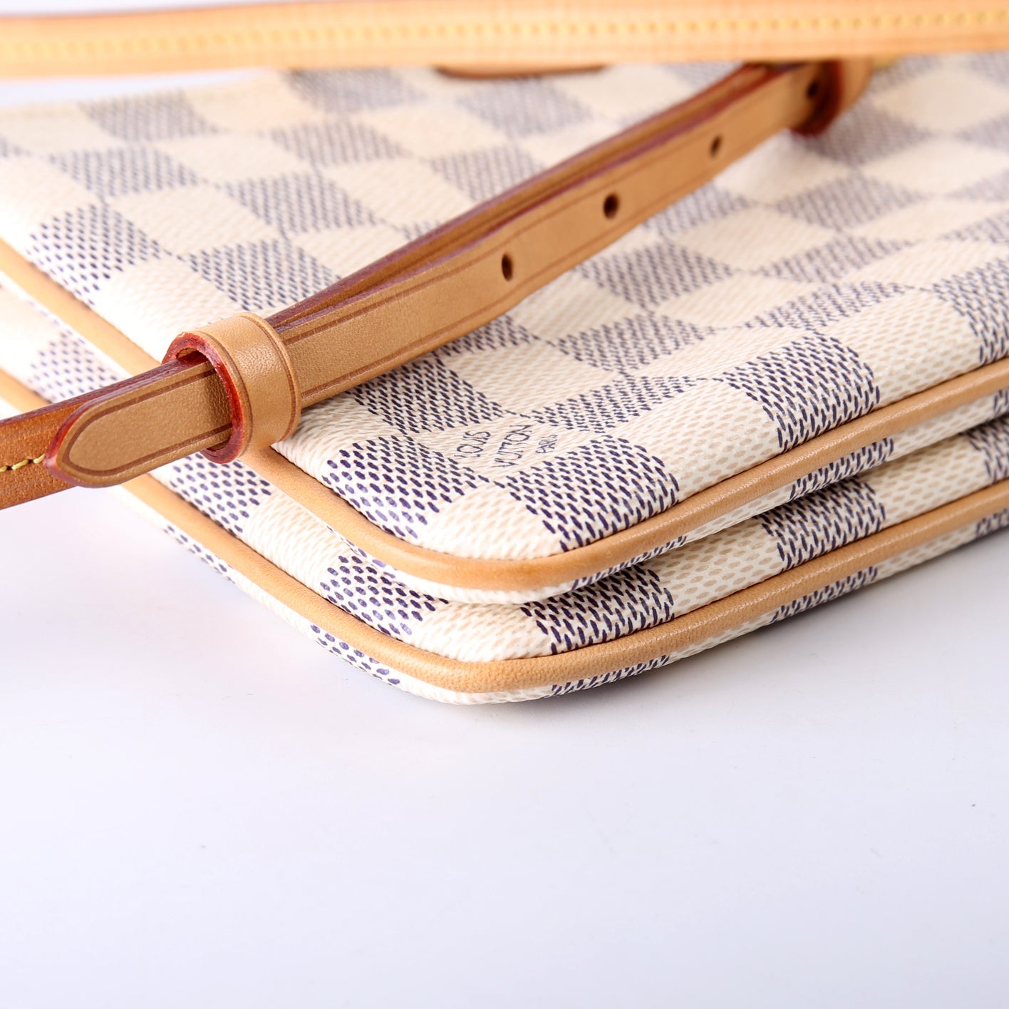 Double Zip Pochette Azur