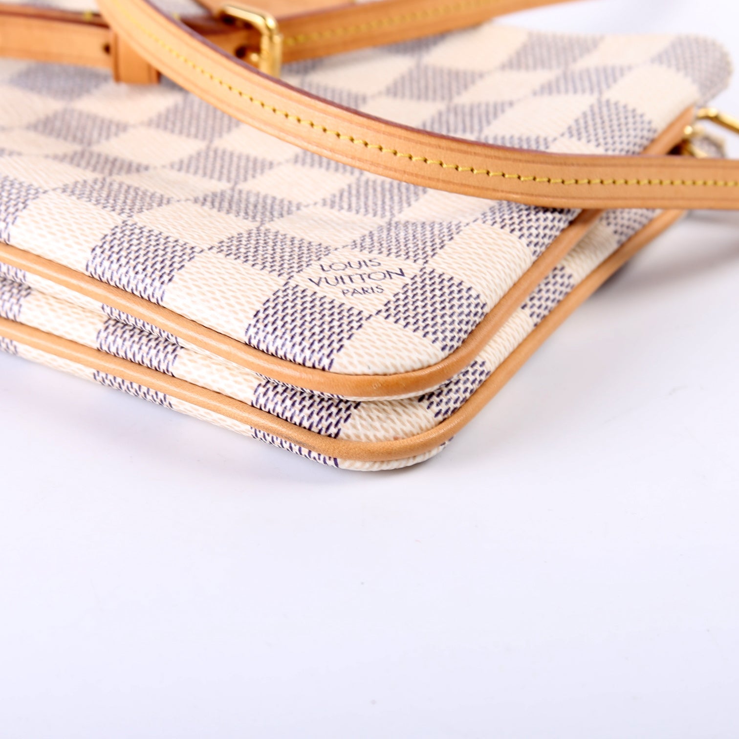 Double Zip Pochette Azur