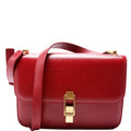 Calfskin Le Carre Satchel Red