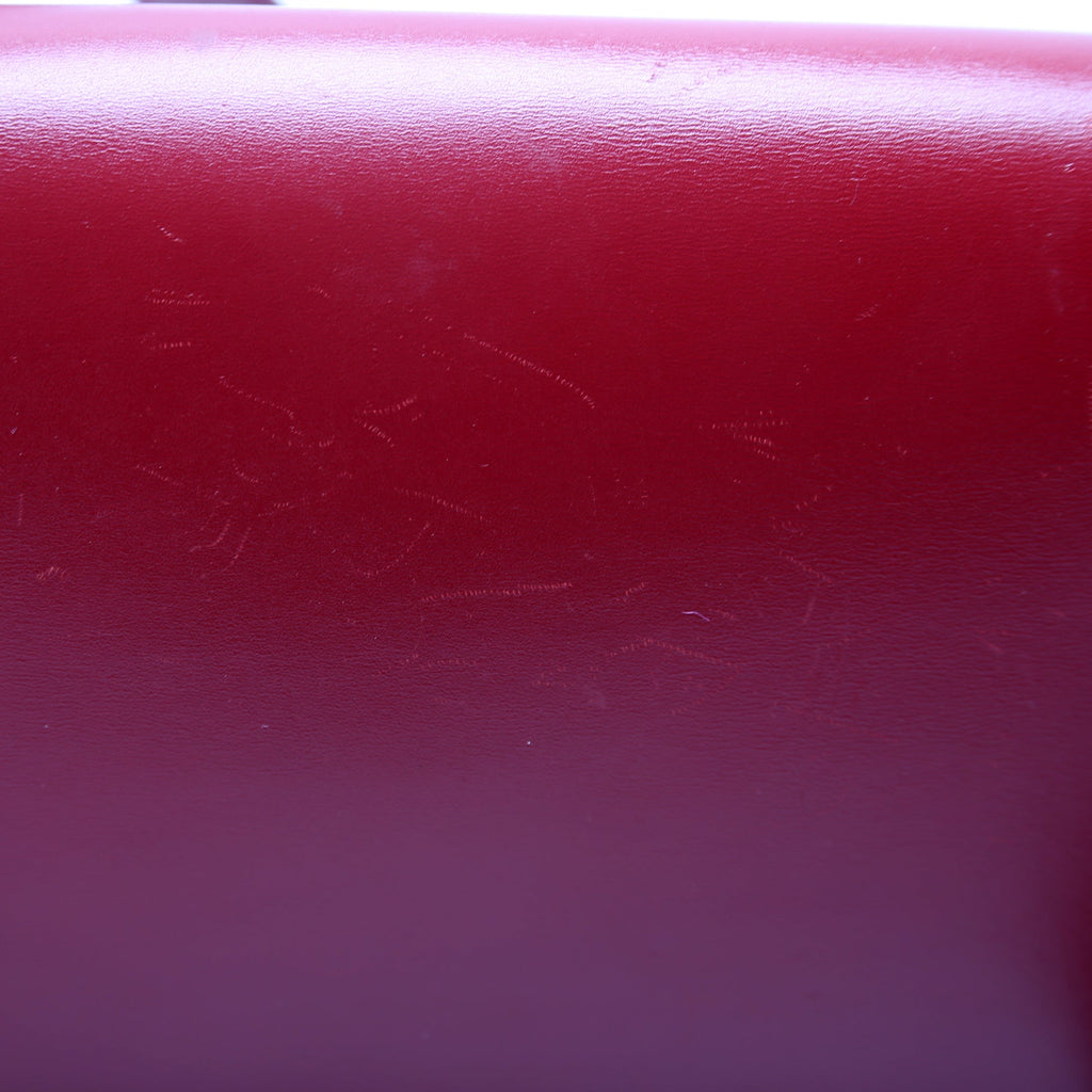 Calfskin Le Carre Satchel Red
