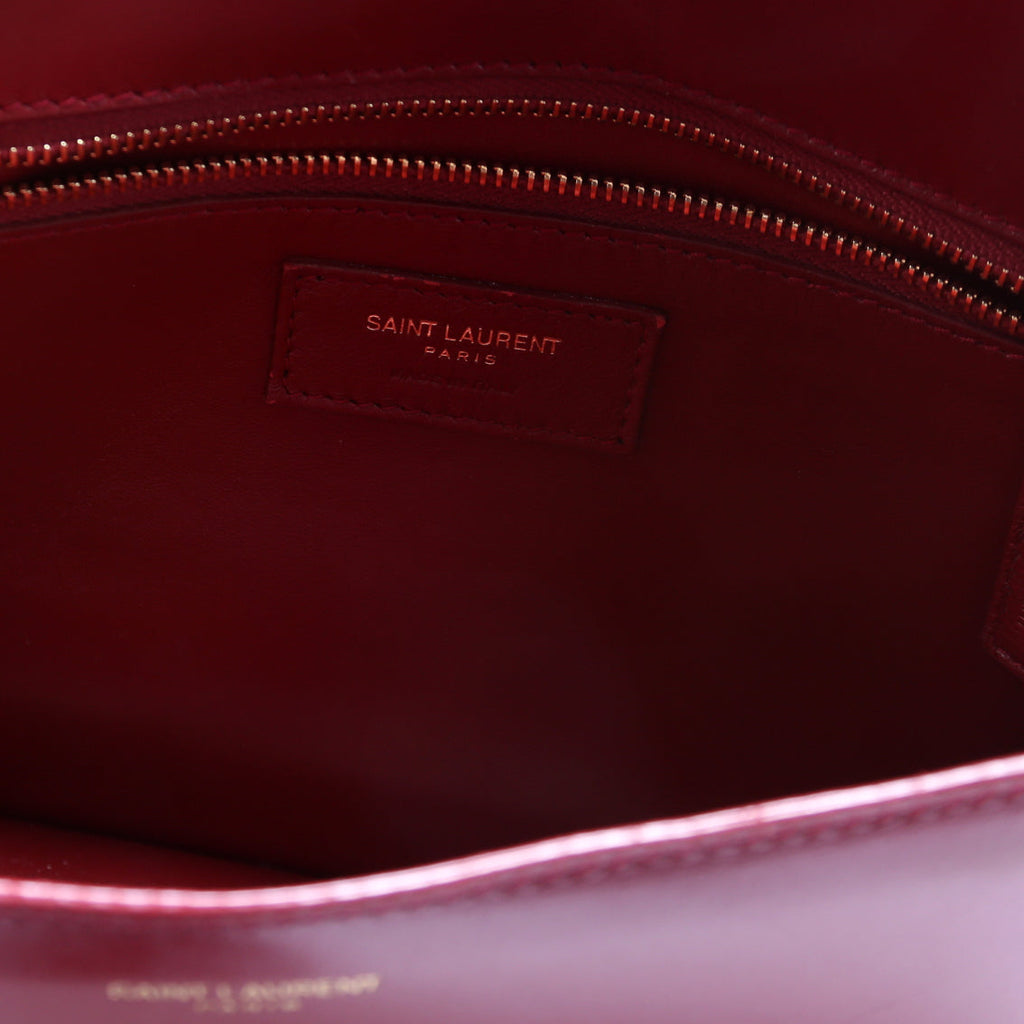 Calfskin Le Carre Satchel Red