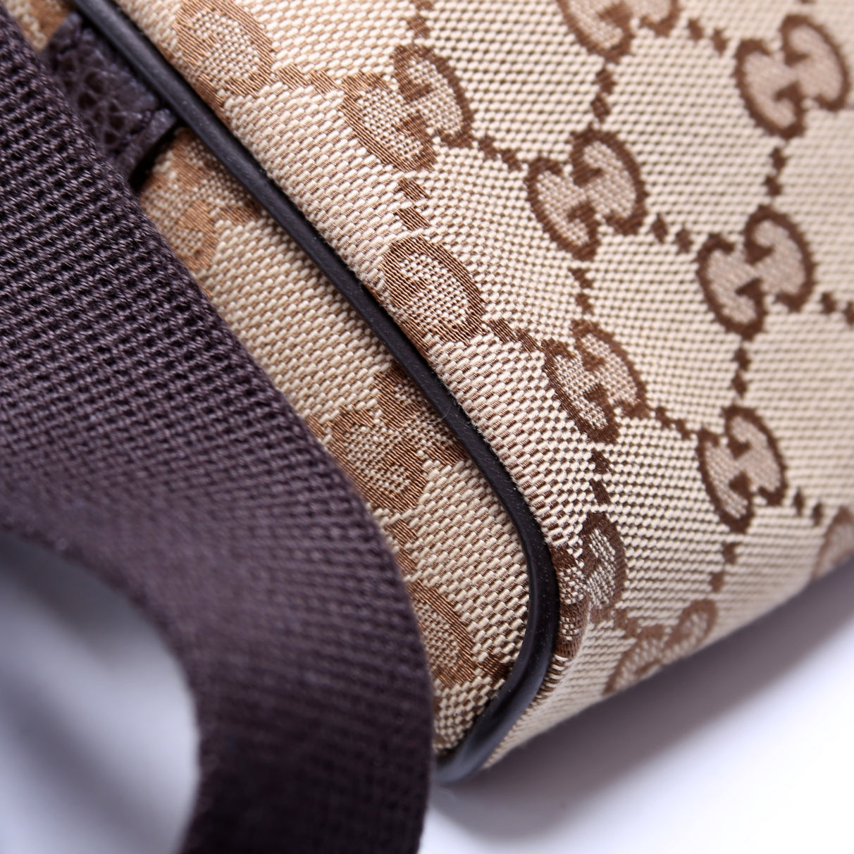 449174 GG Canvas Belt Bag Brown