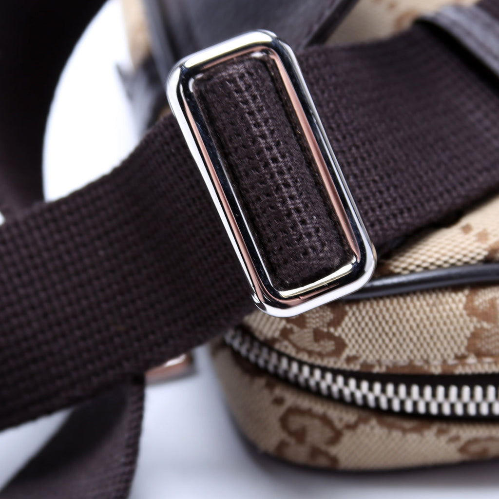 449174 GG Canvas Belt Bag Brown