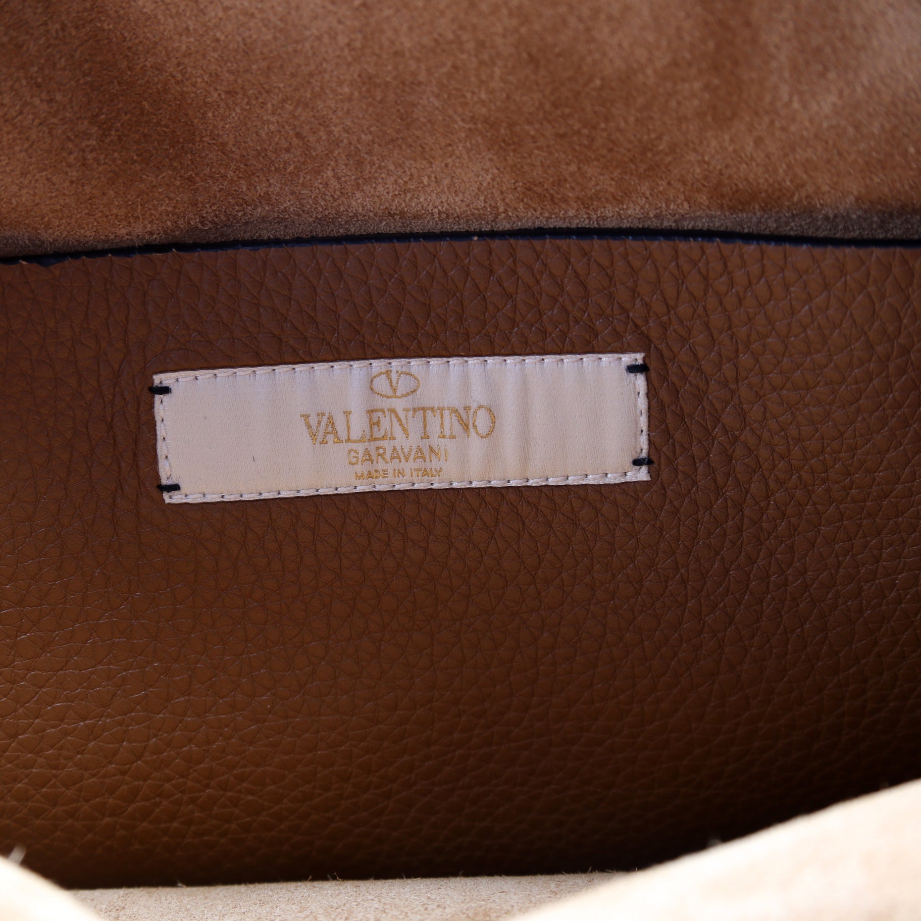 Rolling Rockstud Backpack Brown
