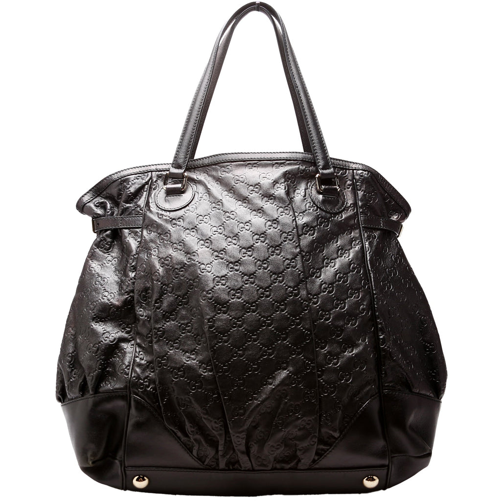 257290 Full Moon Guccissima Tote Black