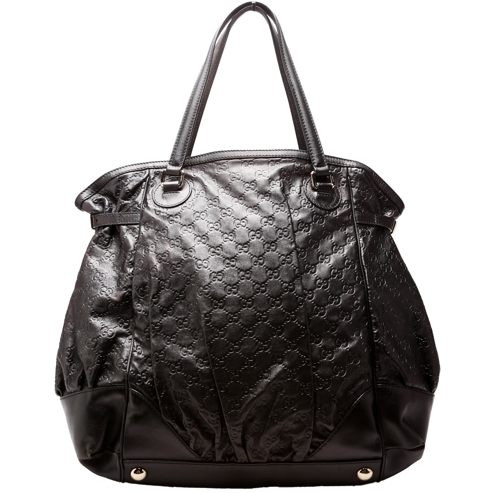 257290 Full Moon Guccissima Tote Black