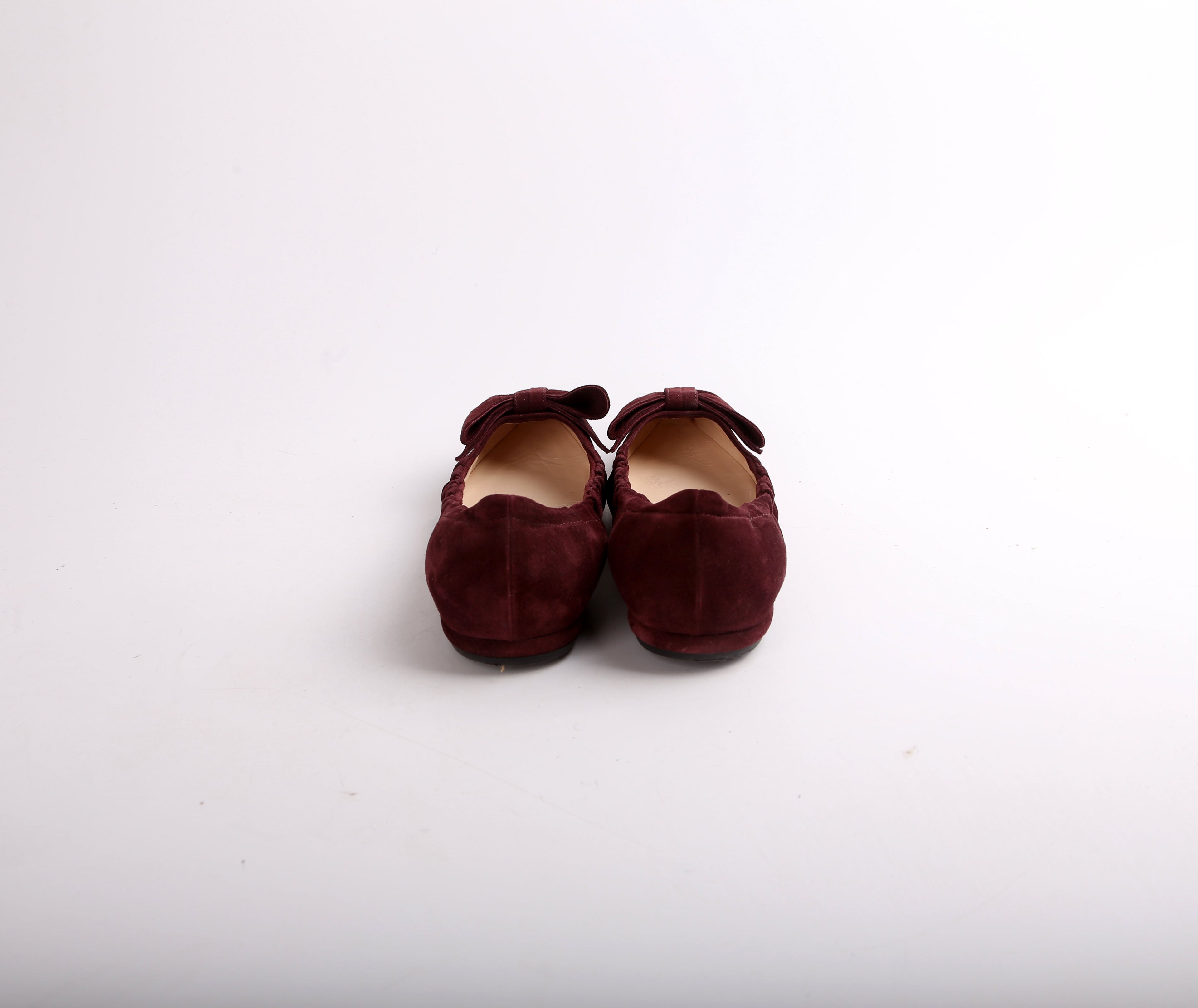 Prada Suede Bow Ballet Flats Size 40.5