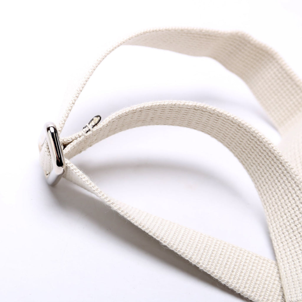 658582 GG Embossed Belt Bag White