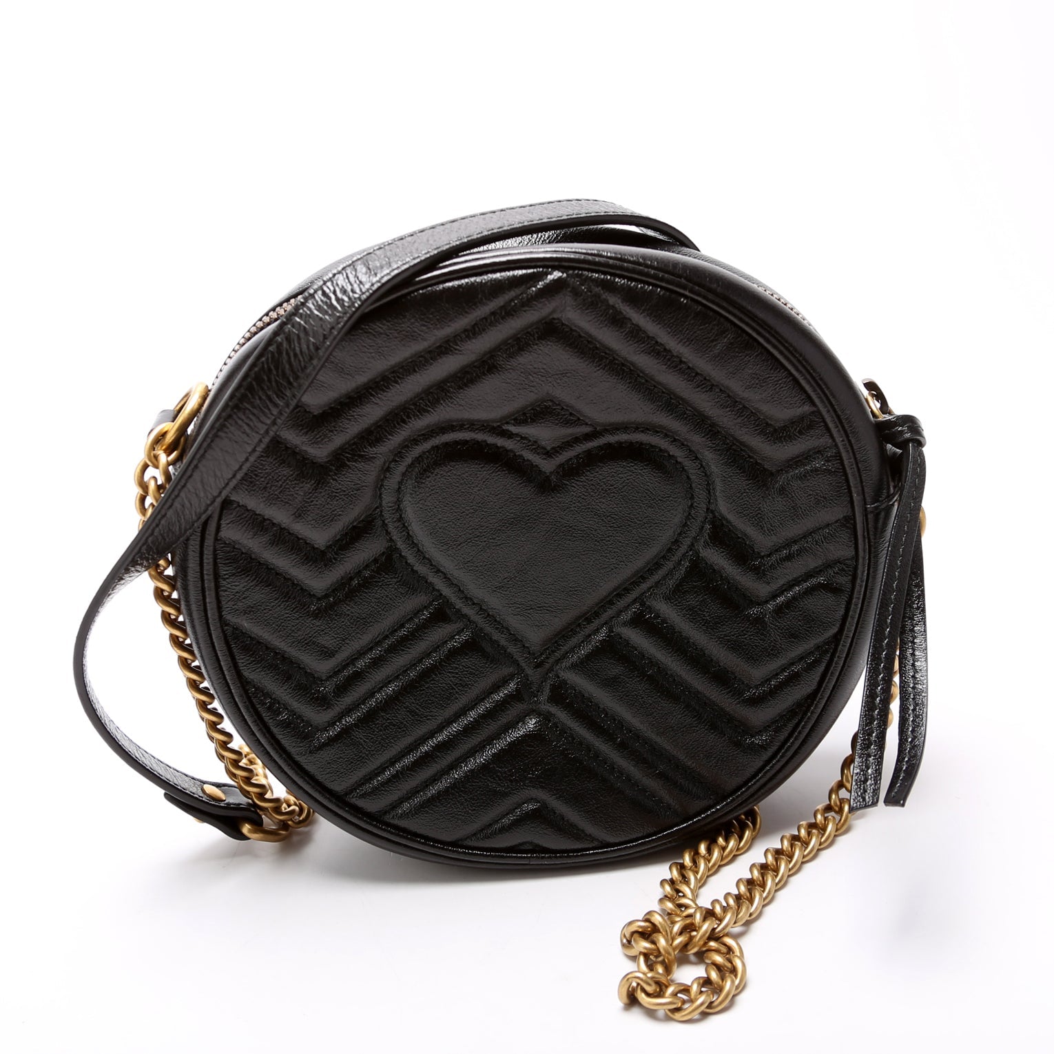 Gucci 550154 Marmont Mini Round Black