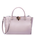 Rockstud Top Handle Tote Pink