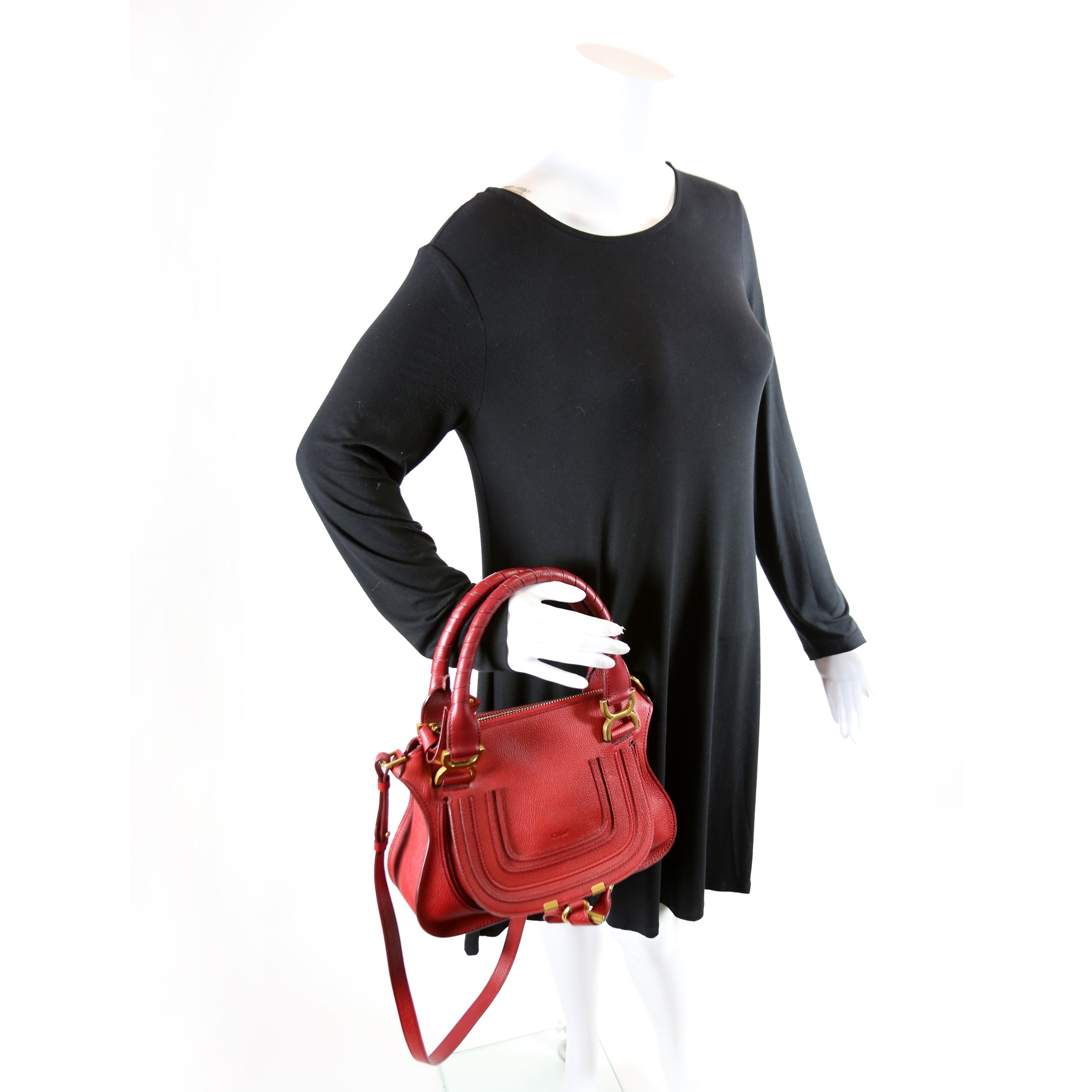 Marcie Small Double Carry Red