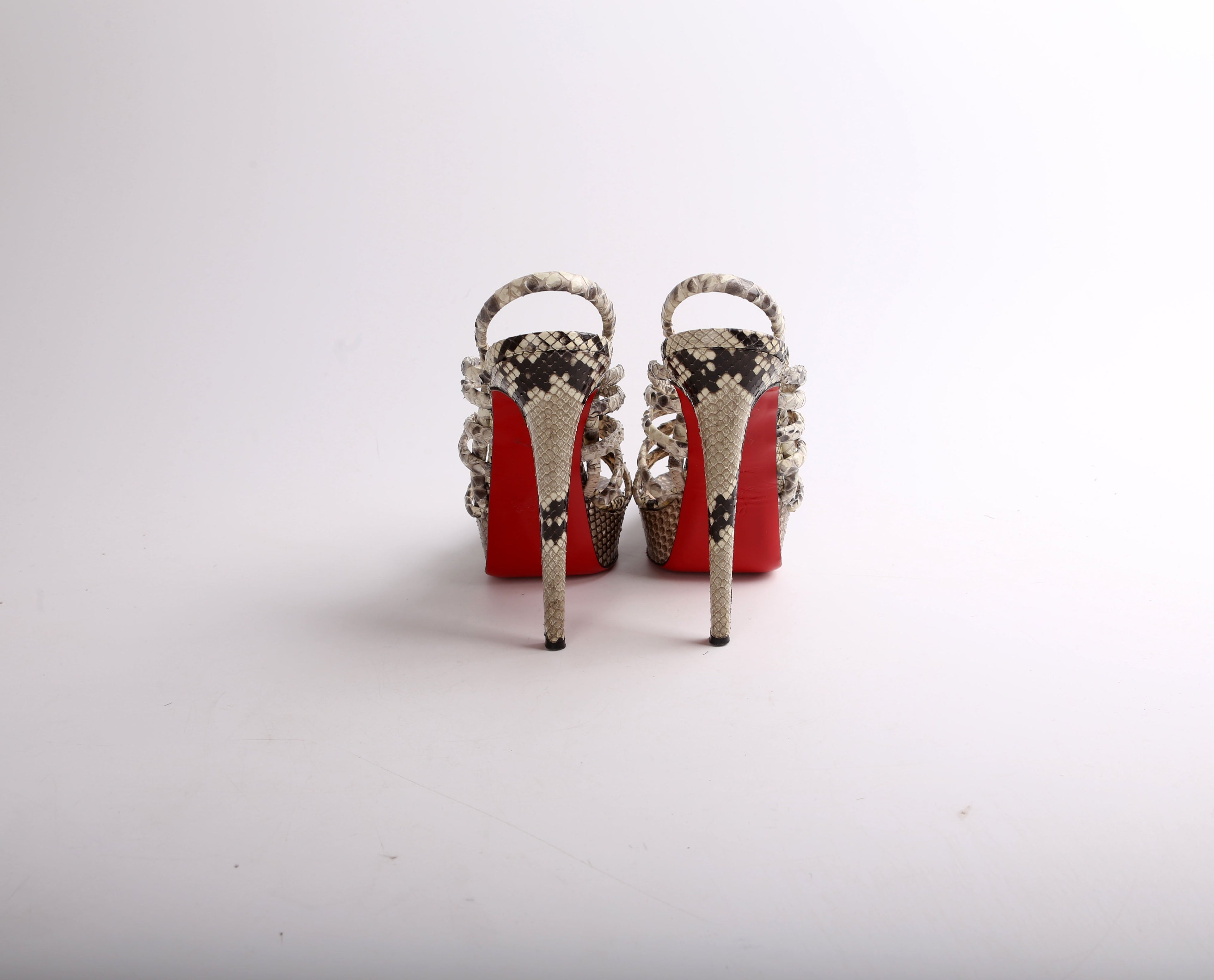 Cardamona Python Sandal Heels Size 39