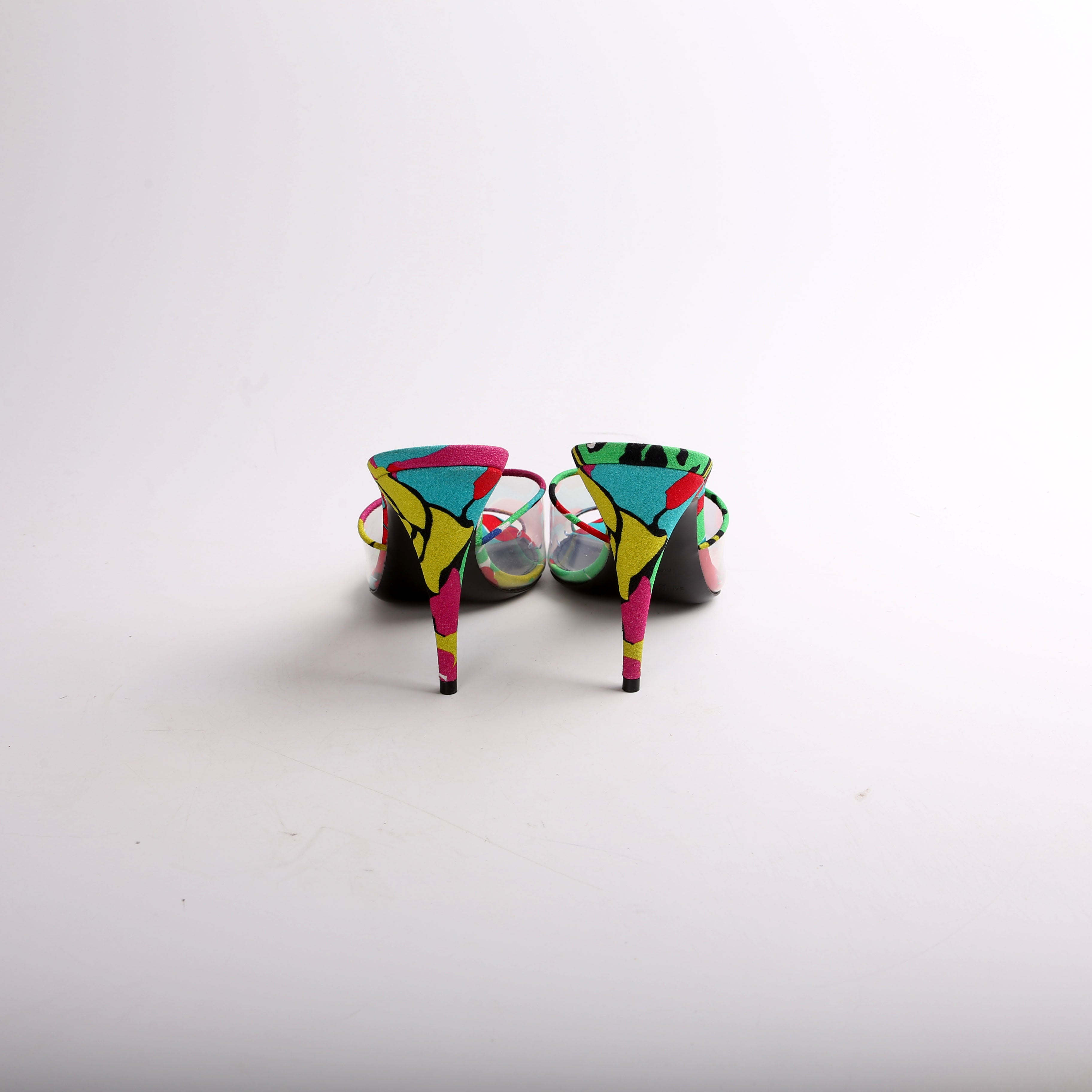 SAINT LAURENT Lolita Floral Heels Size 39