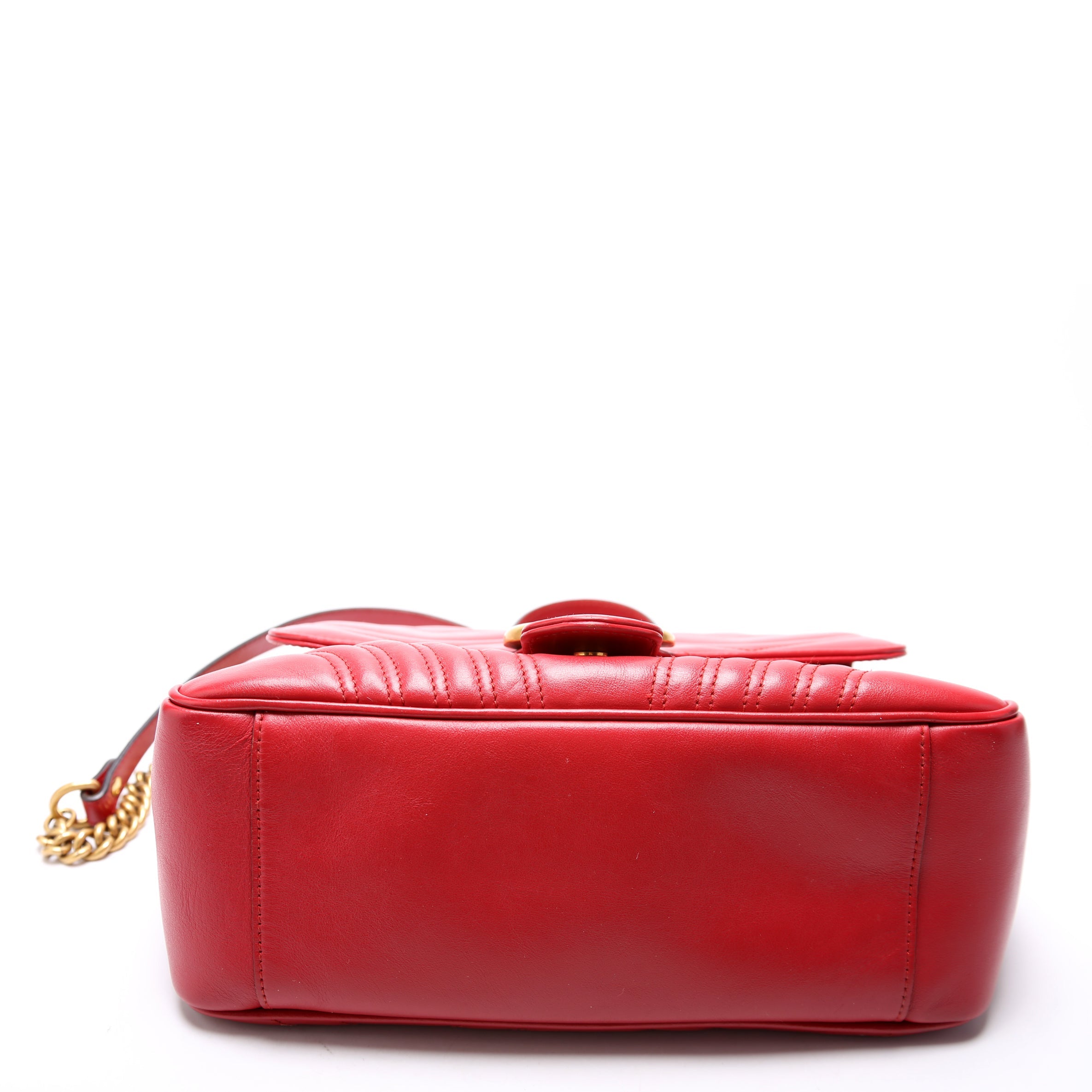 Gucci 498110 GG Marmont Small Top Handle Red