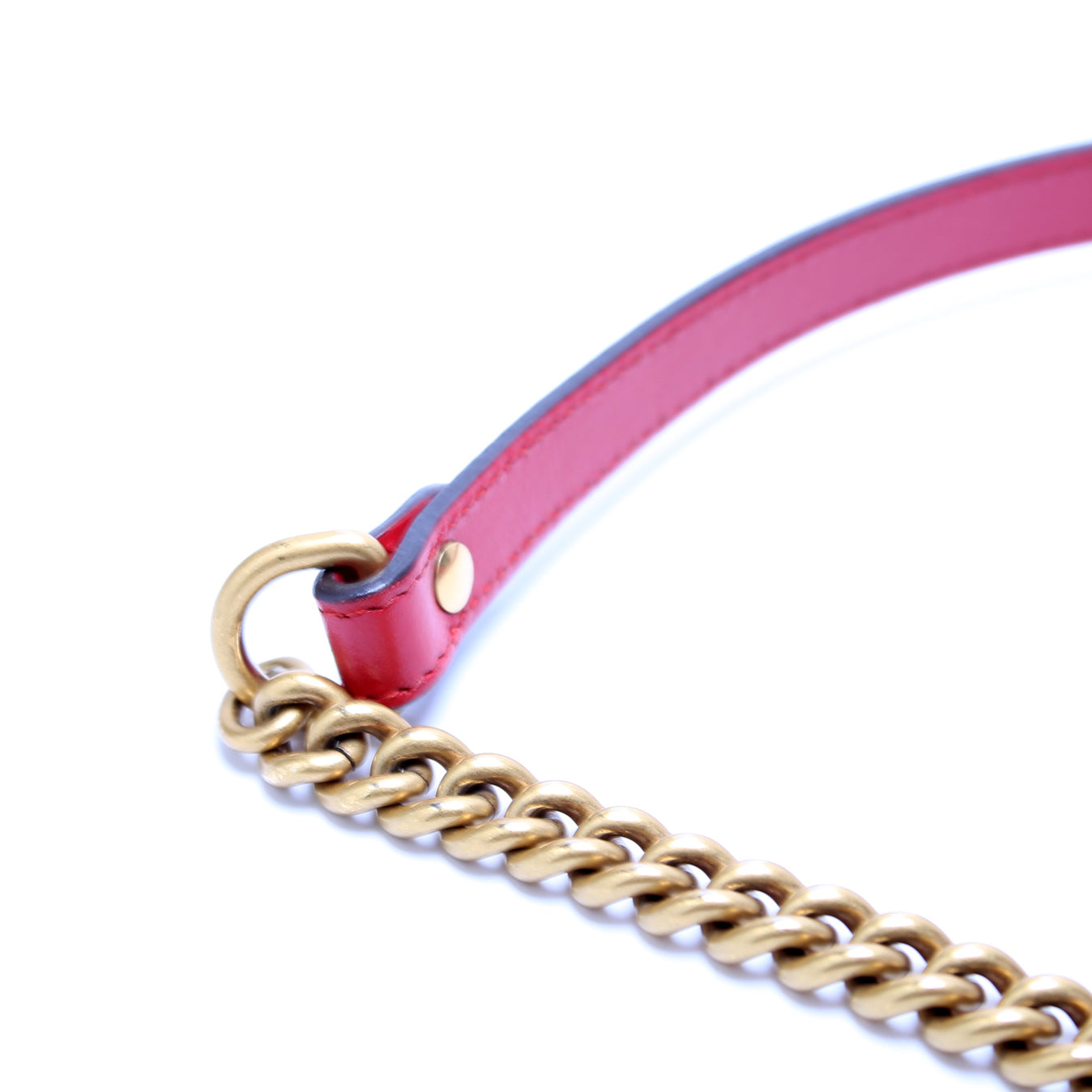 Gucci 498110 GG Marmont Small Top Handle Red