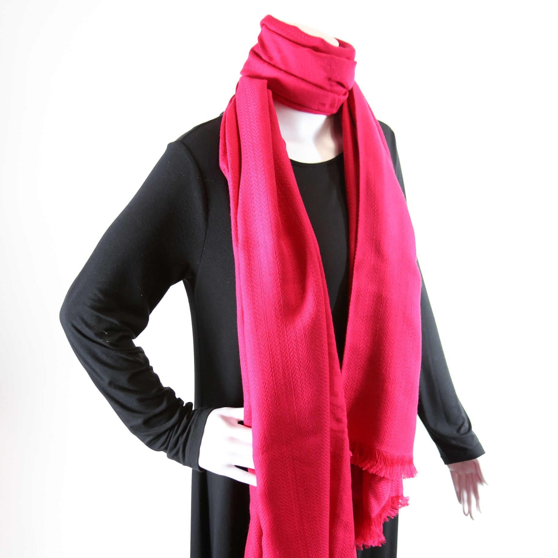 Libris Stole Cashmere/Silk Scarf Pink