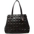 Panarea Medium Coated Canvas Cannage Black