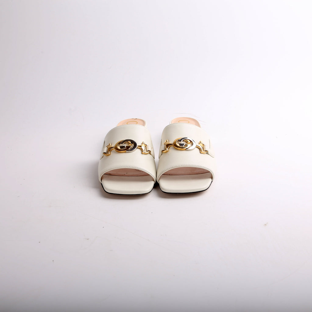 Zumi Leather Slides Size 38