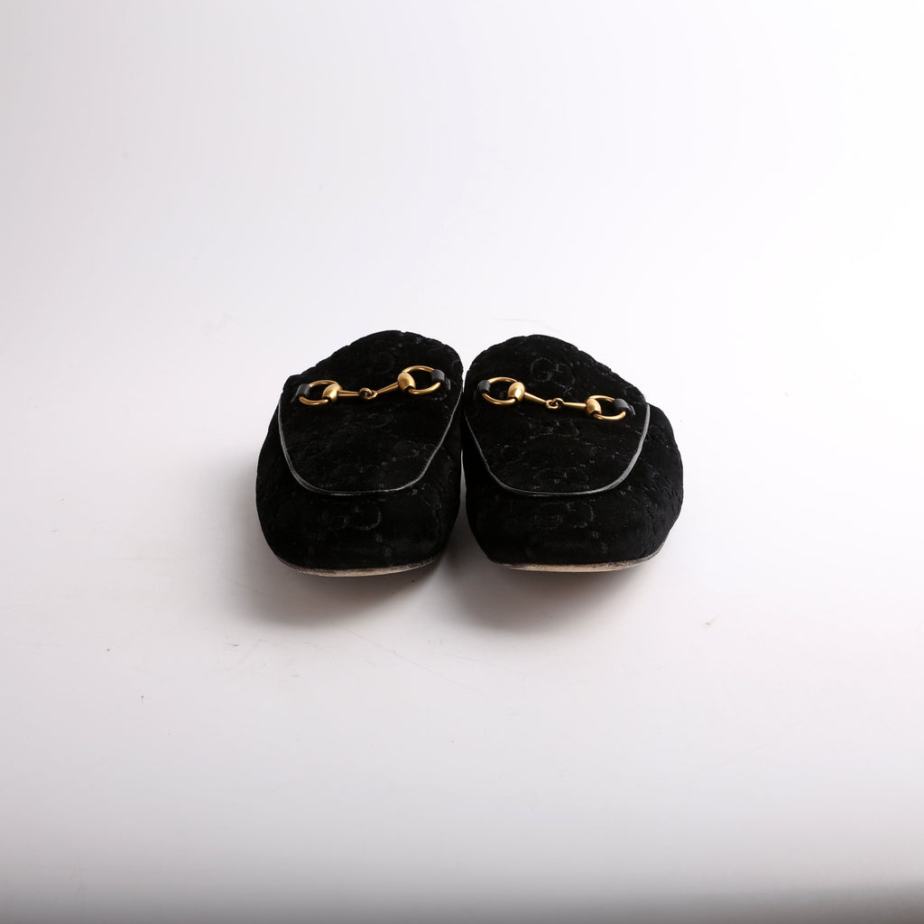Velvet GG Princetown Mules Men's Size 8.5(Women's Size 40.5)