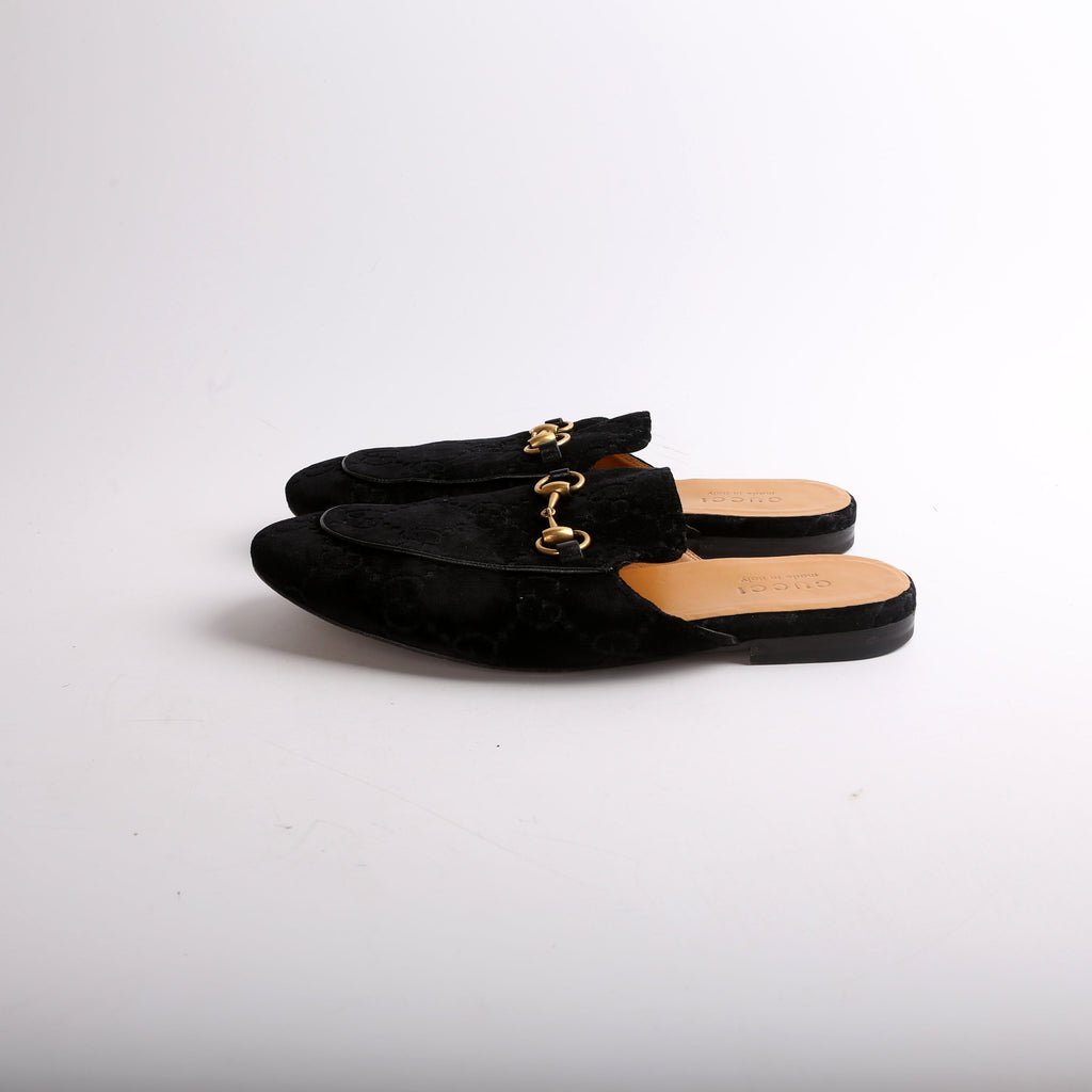 Velvet GG Princetown Mules Men's Size 8.5(Women's Size 40.5)