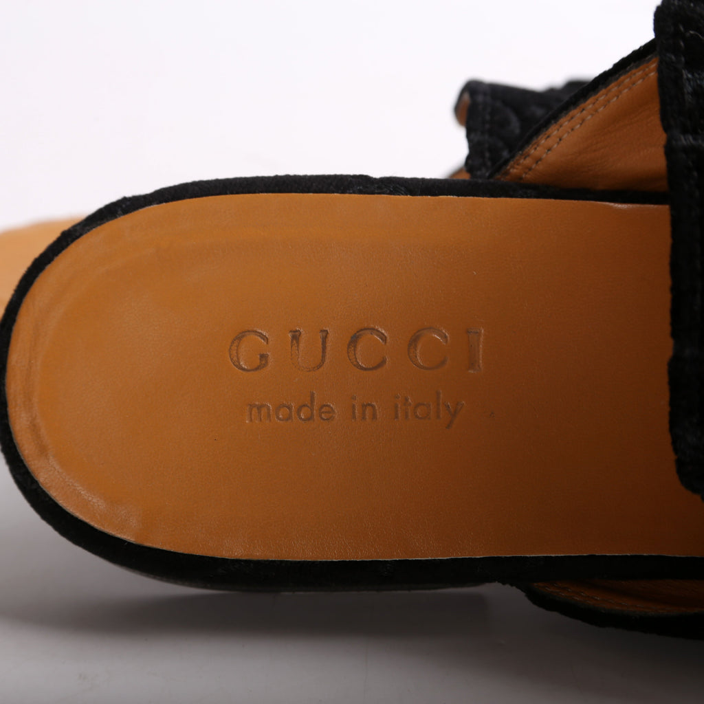 Velvet GG Princetown Mules Men's Size 8.5(Women's Size 40.5)