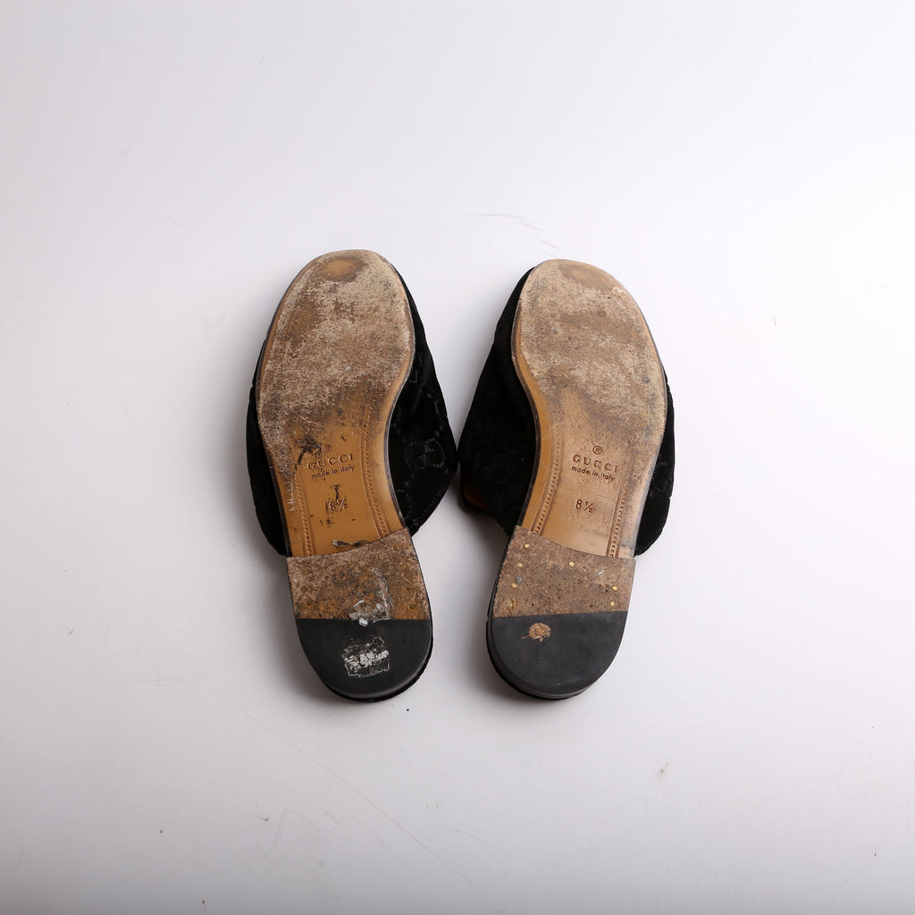 Velvet GG Princetown Mules Men's Size 8.5(Women's Size 40.5)