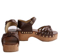 Goatskin Sandal Wedges Size 39