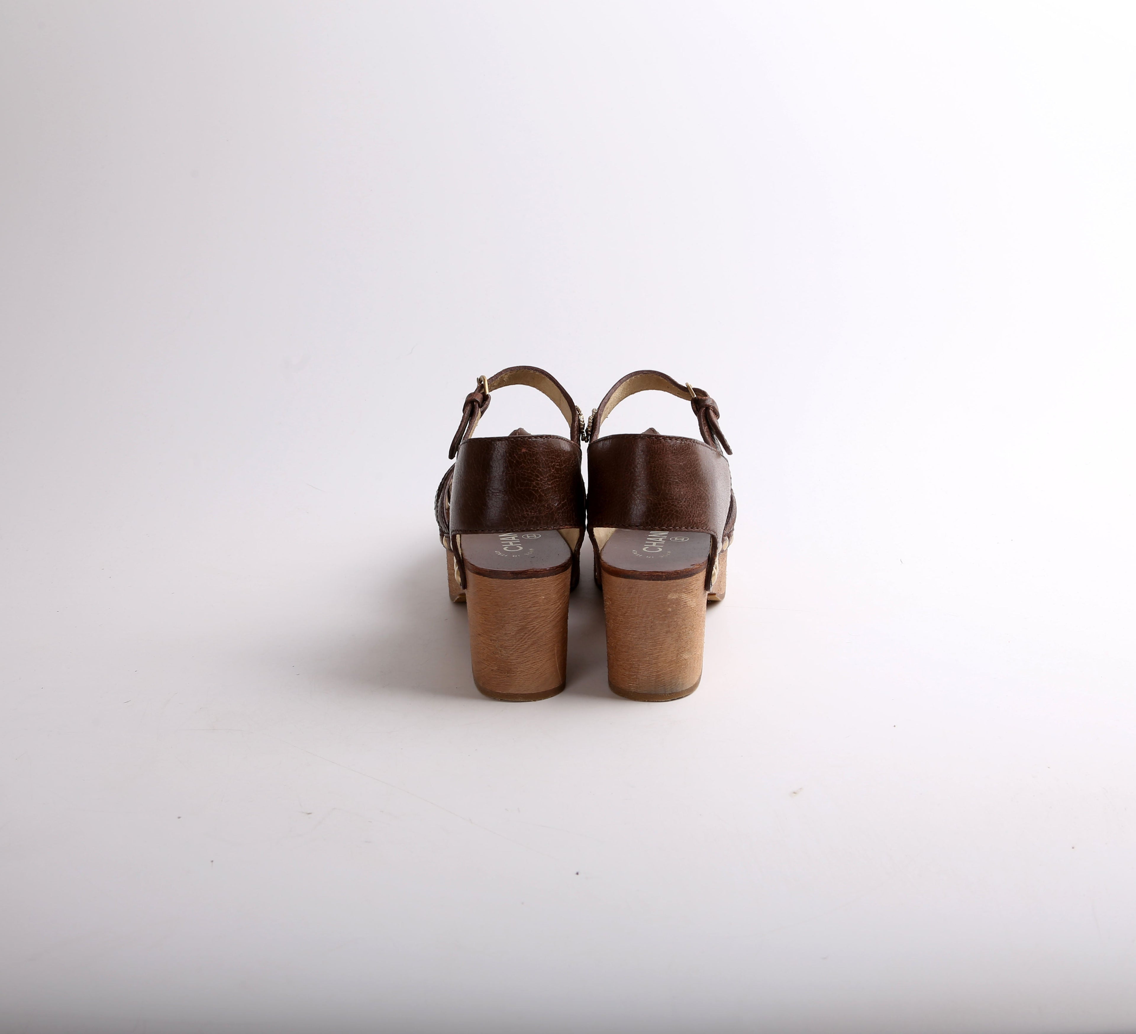 Goatskin Sandal Wedges Size 39