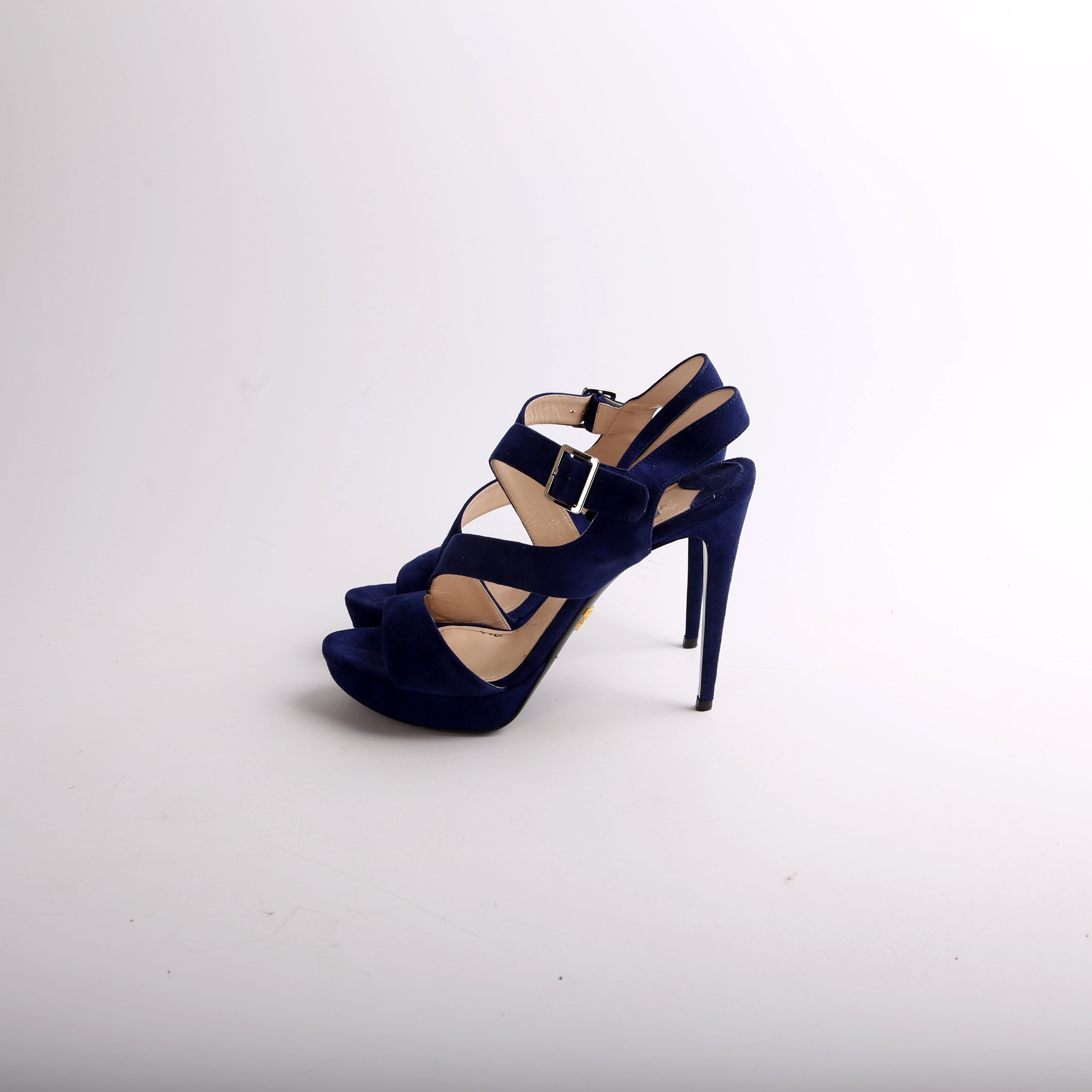Suede Strappy Heels Size 38.5