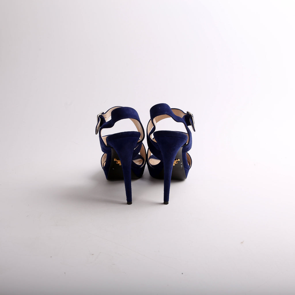 Suede Strappy Heels Size 38.5