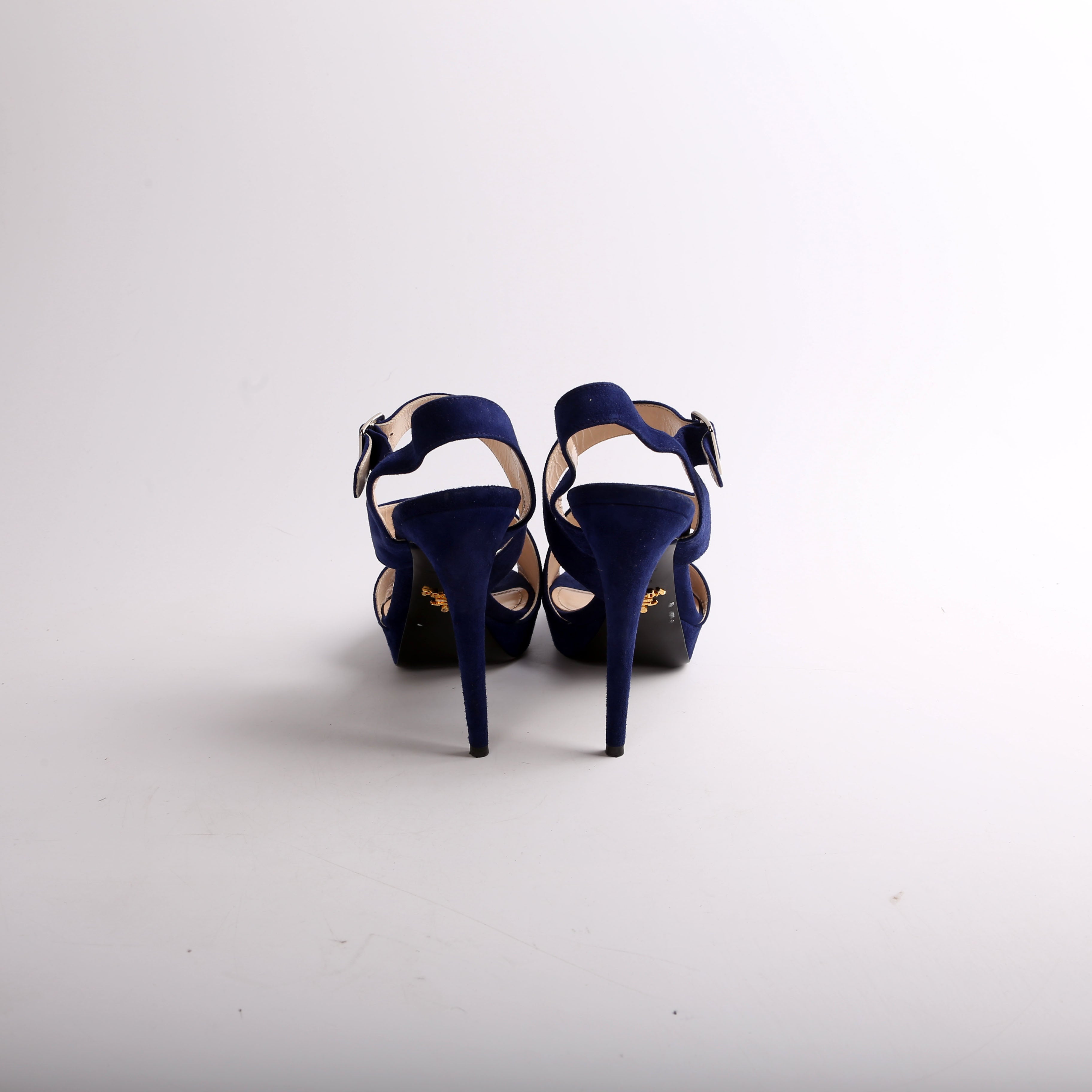 Suede Strappy Heels Size 38.5