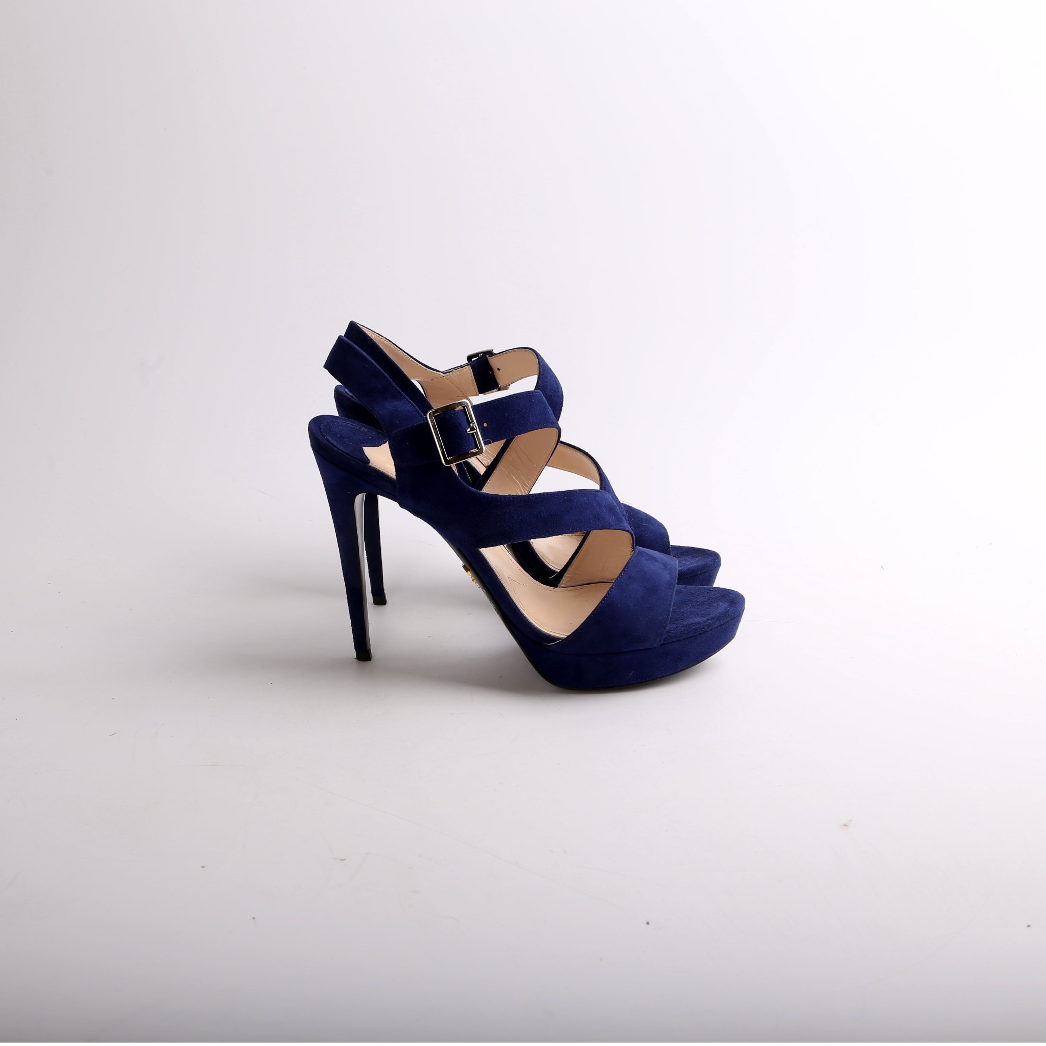 Suede Strappy Heels Size 38.5
