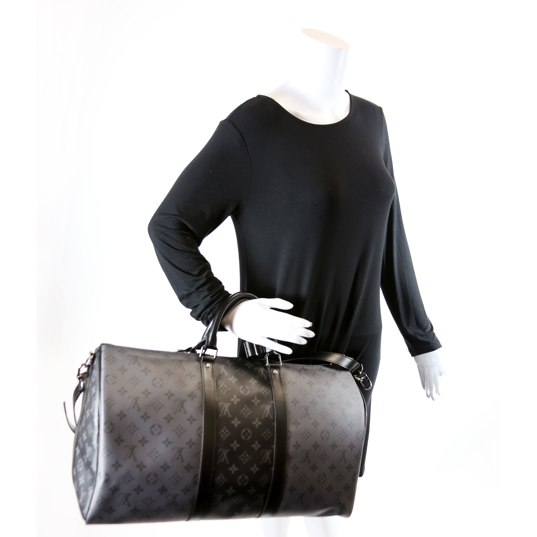 Keepall 50 Bandouliere Reverse Monogram Eclipse
