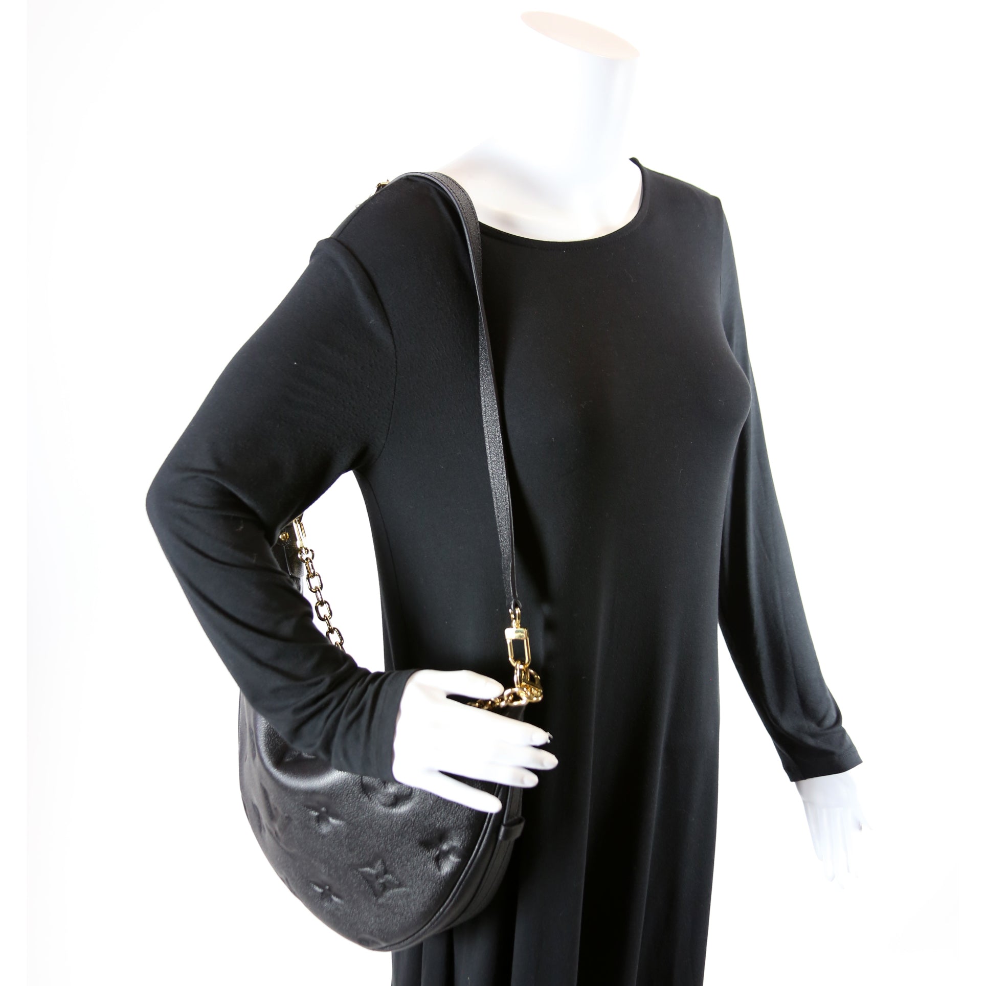 Loop Hobo Empreinte Black