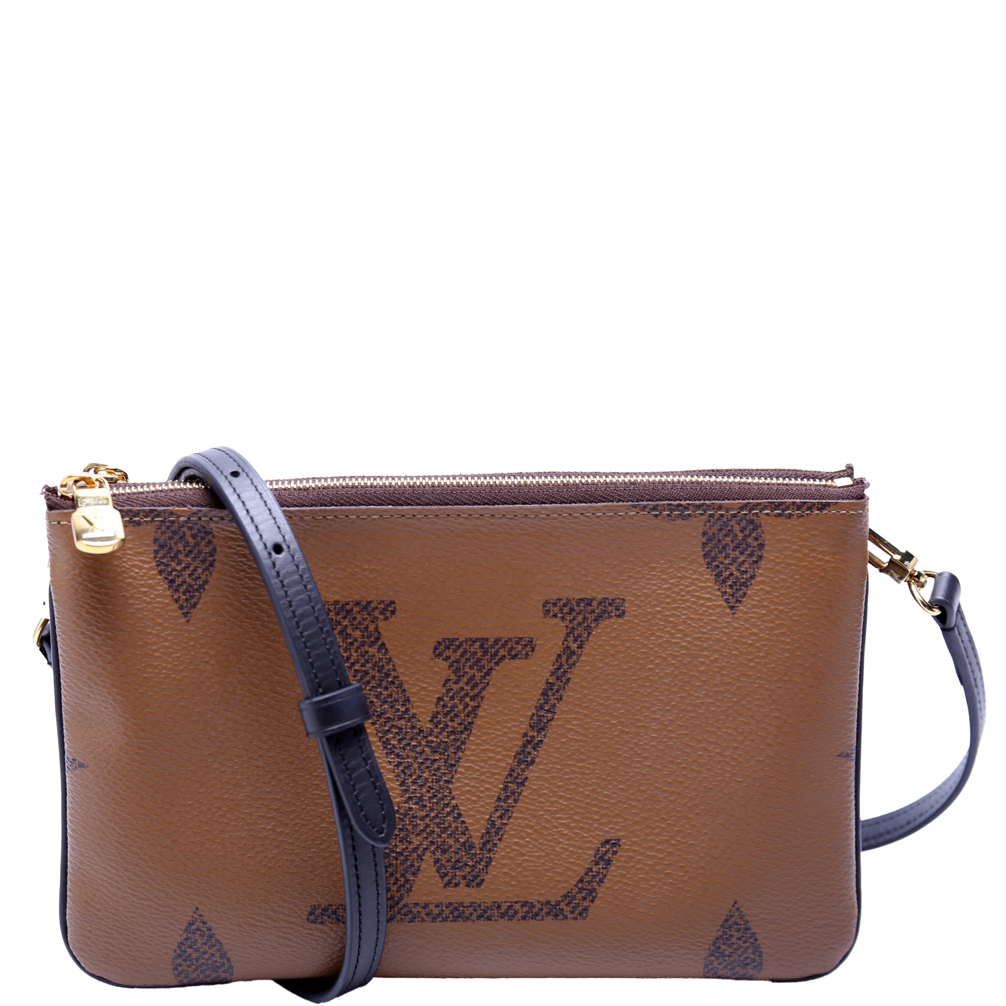 Double Zip Pochette Giant Reverse Monogram