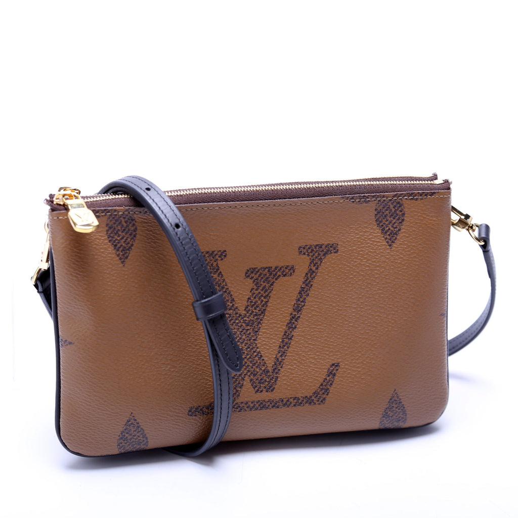 Double Zip Pochette Giant Reverse Monogram