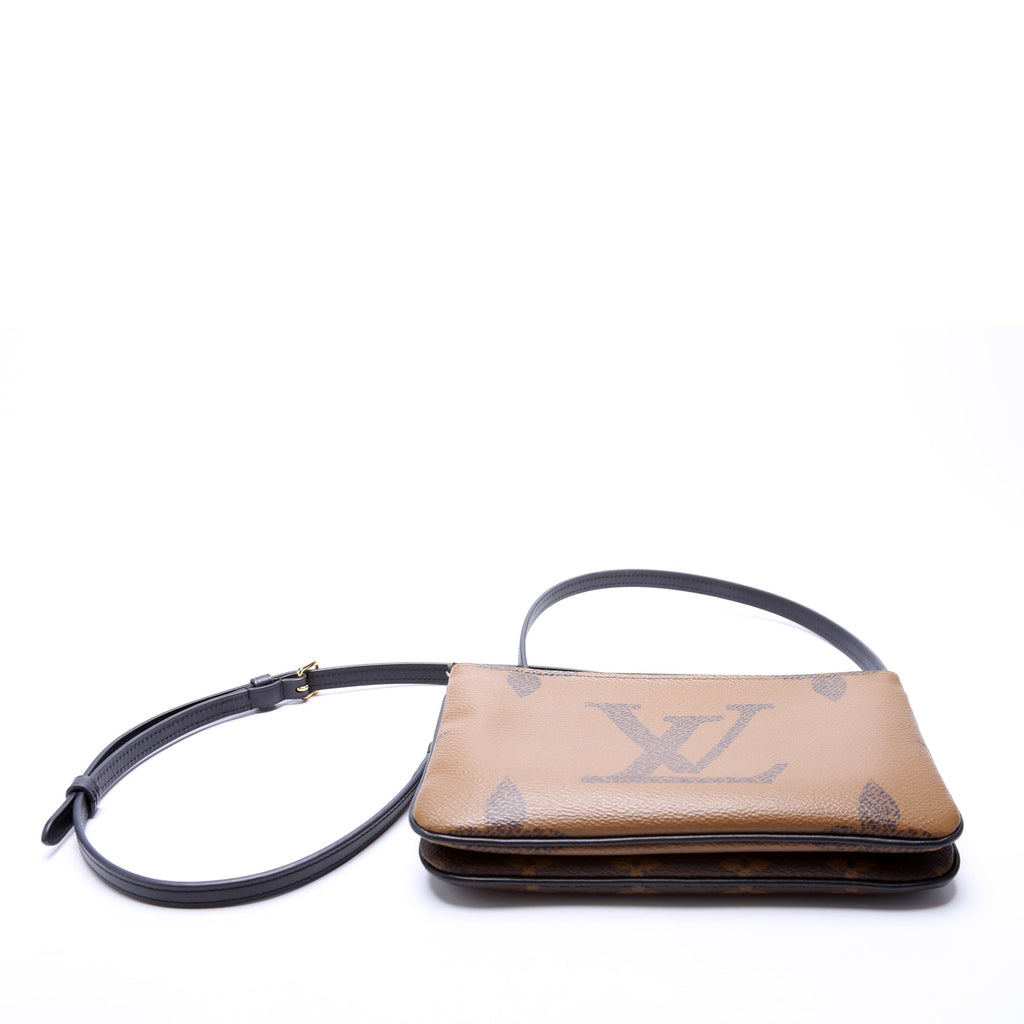 Double Zip Pochette Giant Reverse Monogram