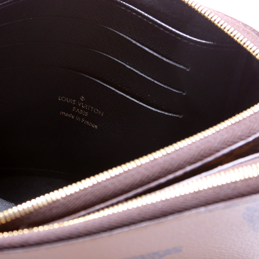 Double Zip Pochette Giant Reverse Monogram