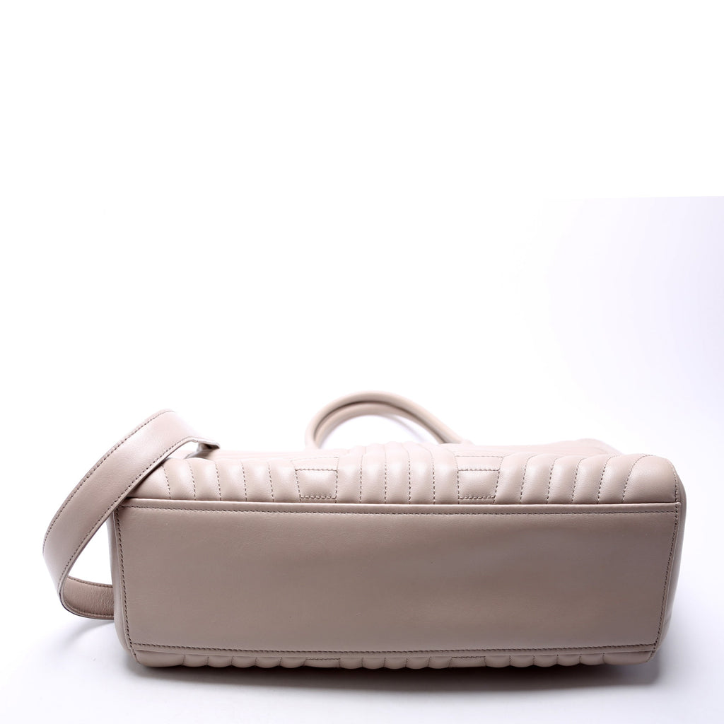 Quilted Calfskin Diagramme Tote 1BA195 Grey