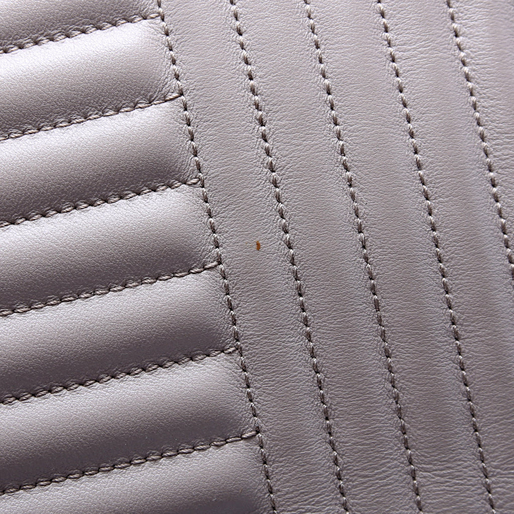Quilted Calfskin Diagramme Tote 1BA195 Grey