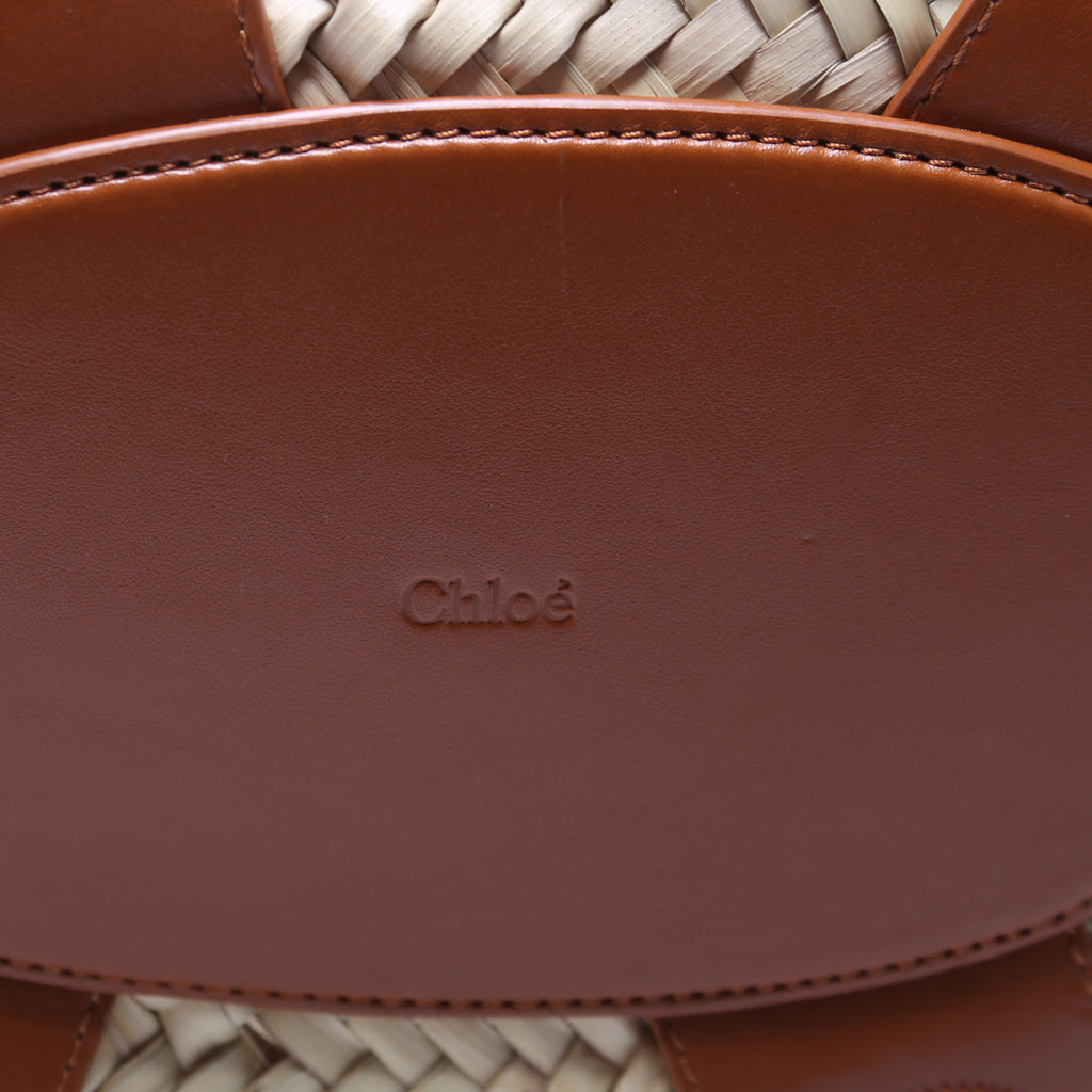 Sense Medium Raffia Basket Brown