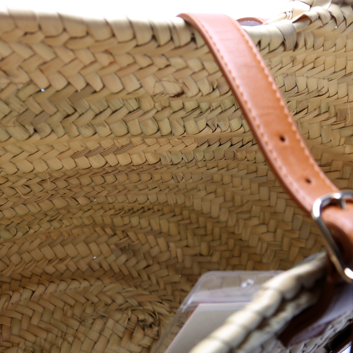 Sense Medium Raffia Basket Brown