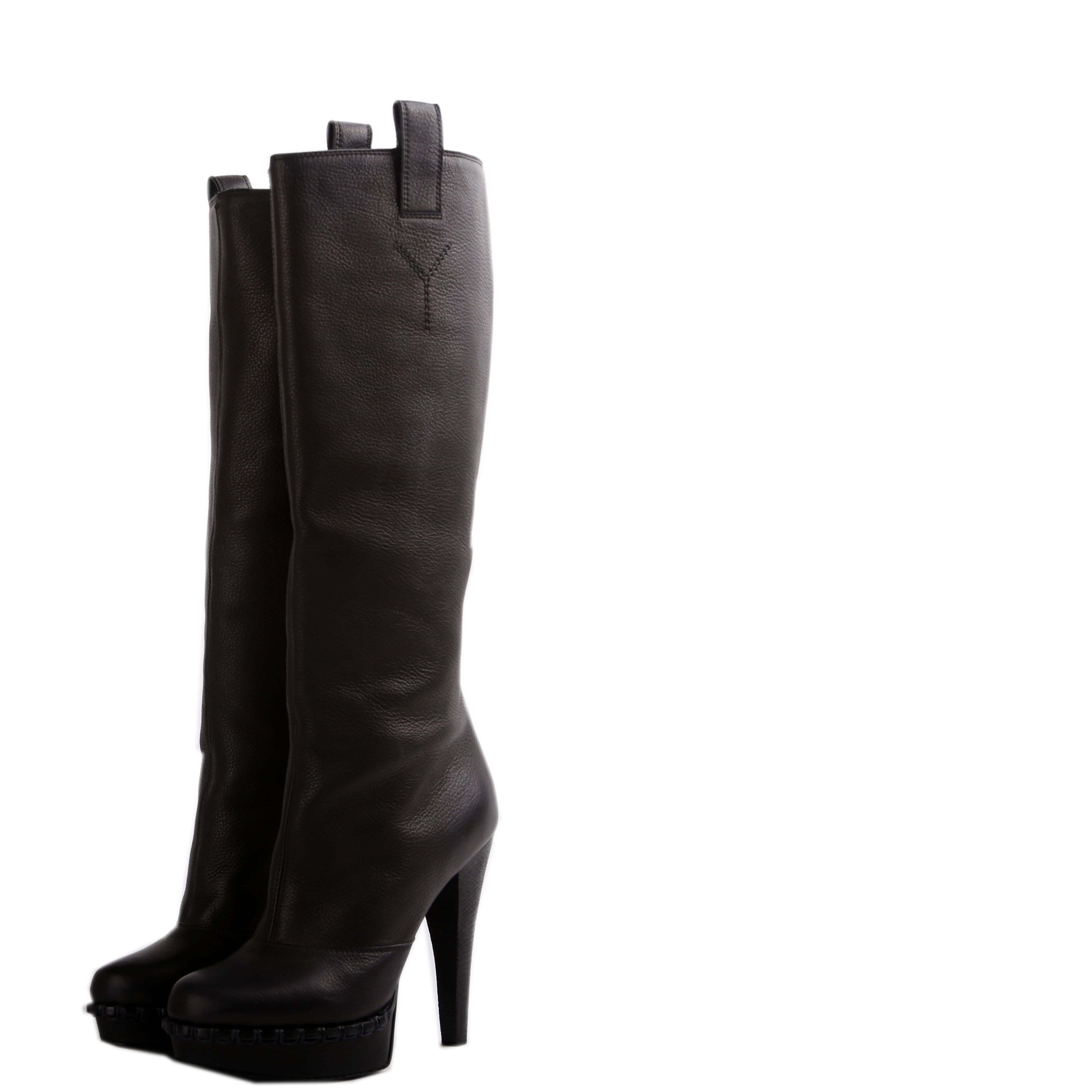 Knee High Leather Boots Size 38