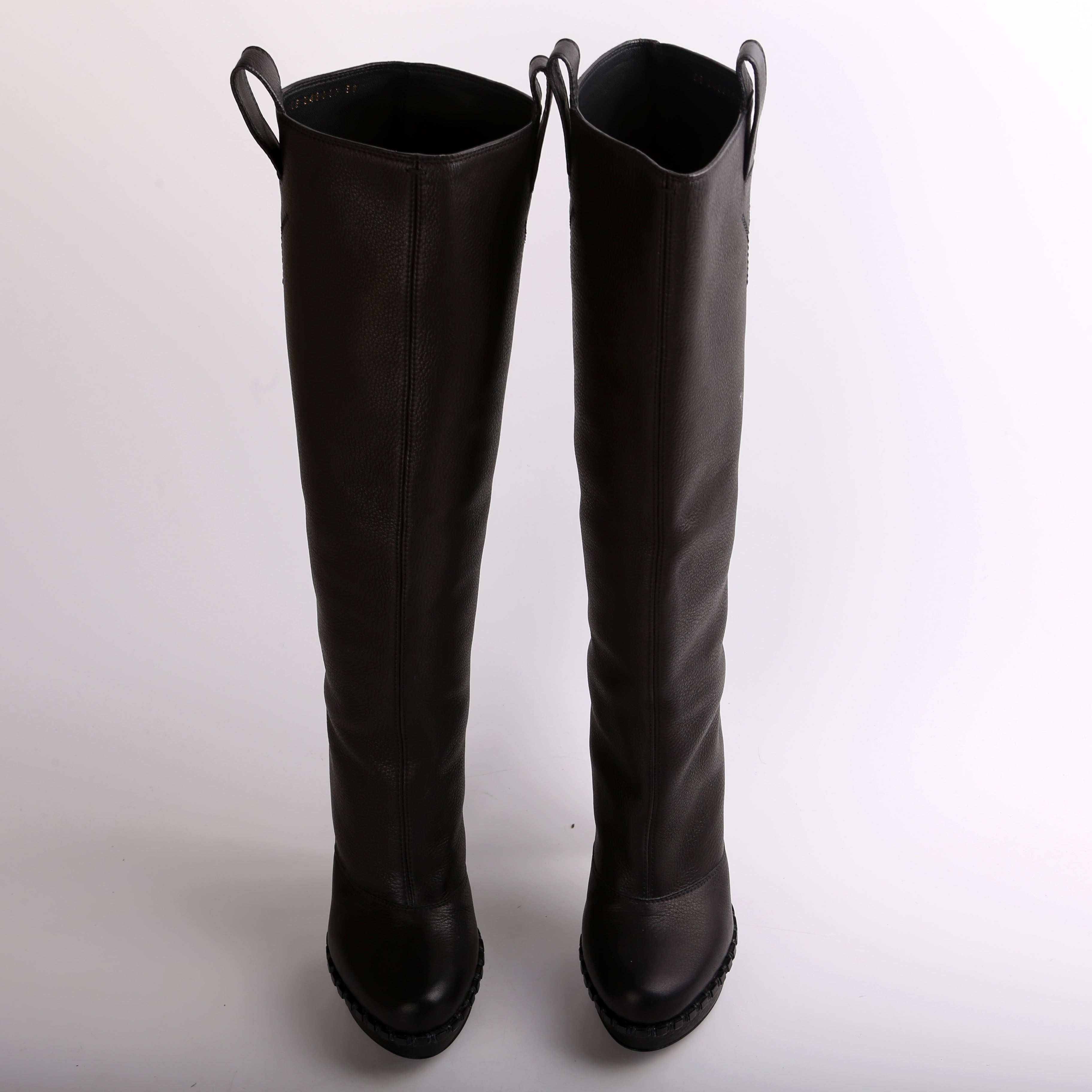 Knee High Leather Boots Size 38