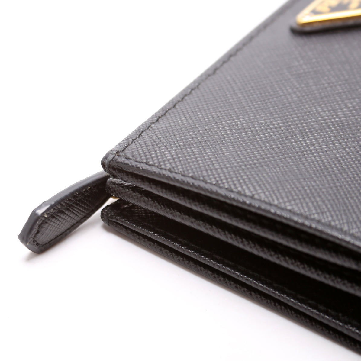 Saffiano Large Wallet Black