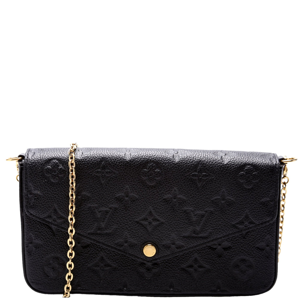 Pochette Felicie Empreinte Black